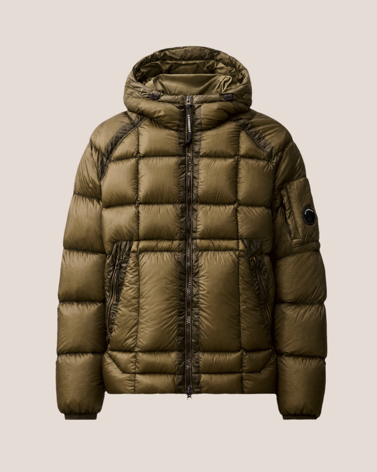 C.P. Company D.D. Shell Hooded Puffer Jacket - Ivy Green