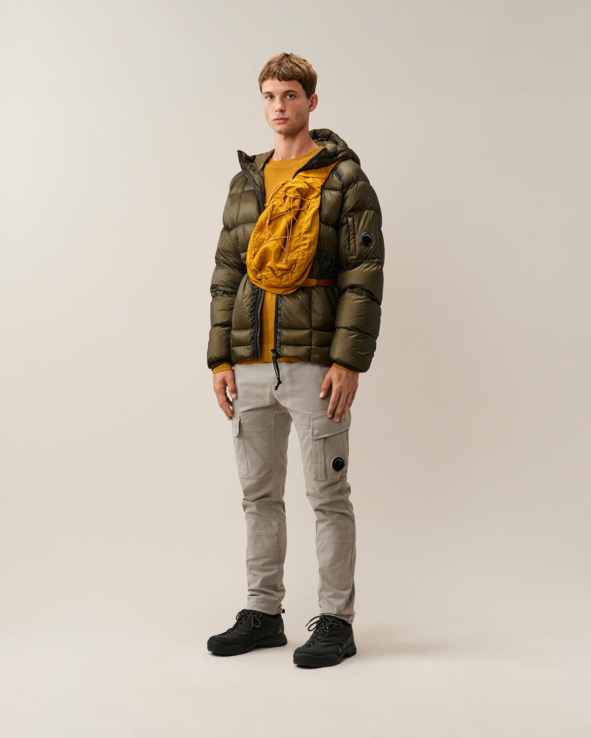 C.P. Company D.D. Shell Hooded Puffer Jacket - Ivy Green, detail 6