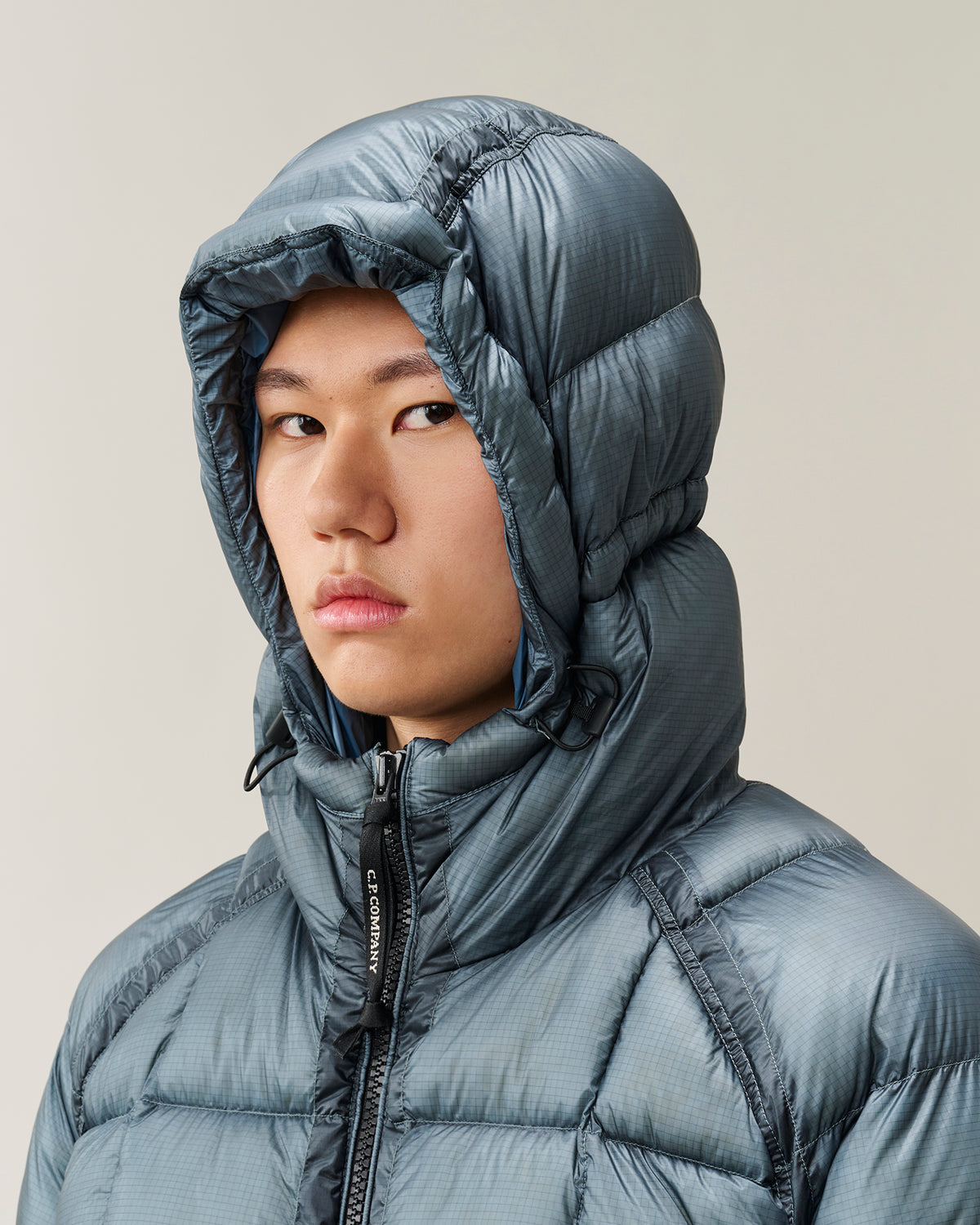 C.P. Company D.D. Shell Hooded Puffer Jacket - Orion Blue, detail 4