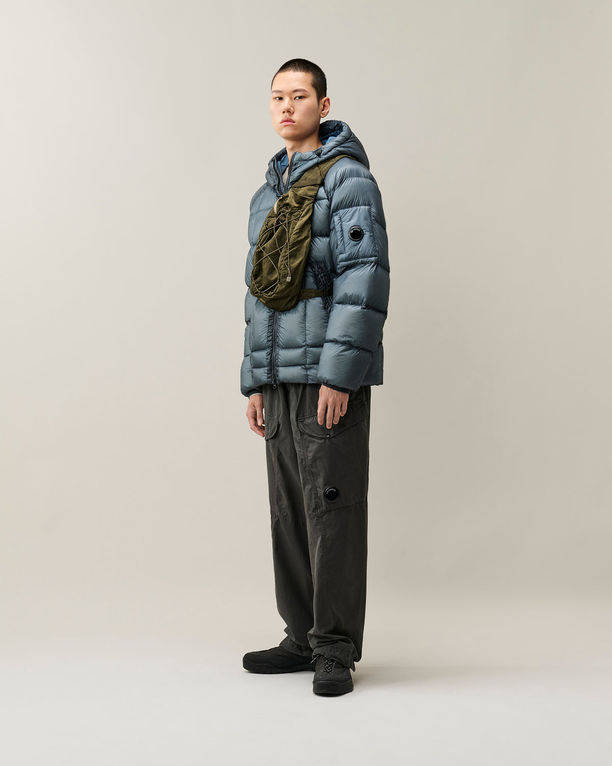 C.P. Company D.D. Shell Hooded Puffer Jacket - Orion Blue, detail 6