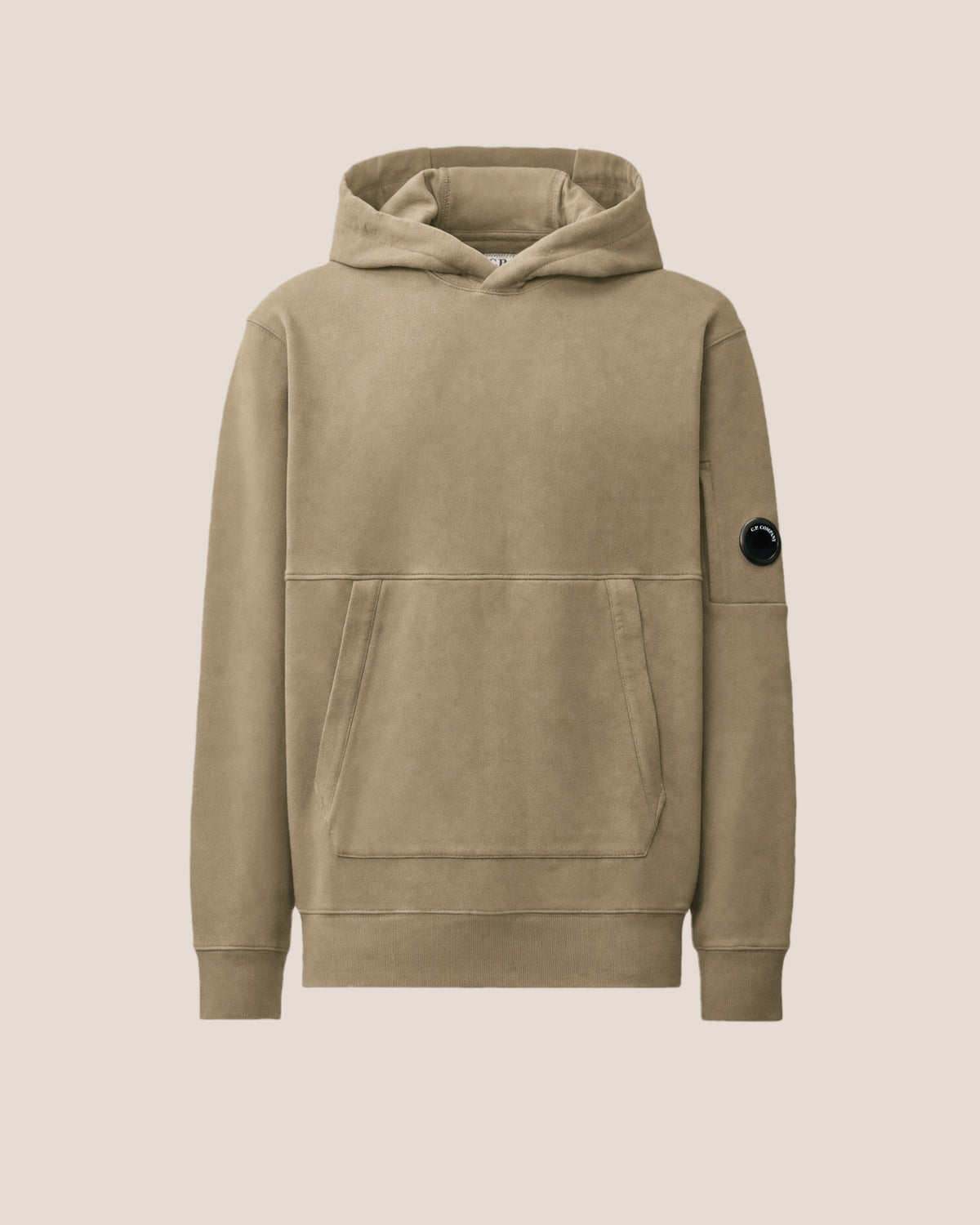 C.P. Company Diagonal Raised Fleece Hooded Lens Sweatshirt - Fallen Rock