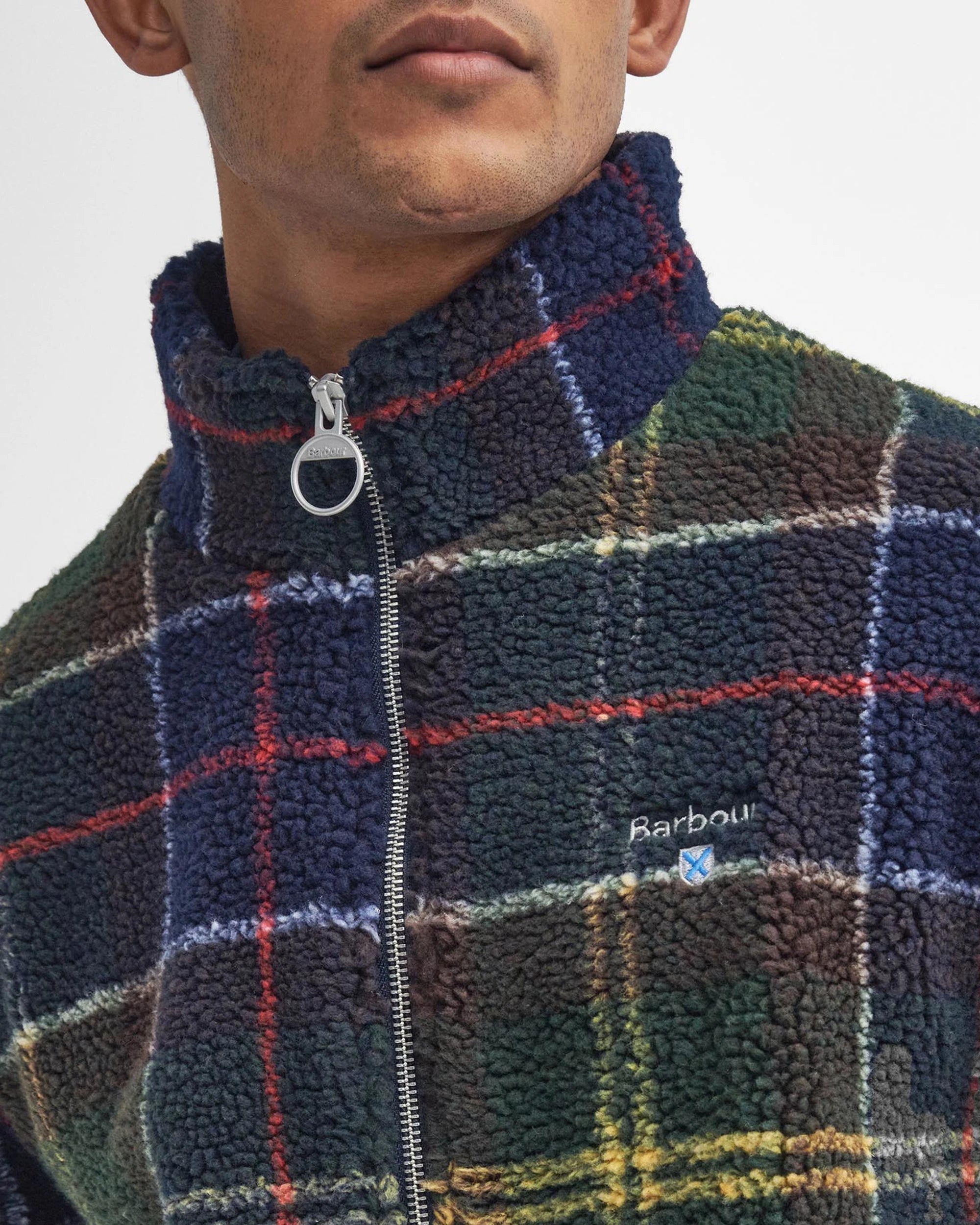 Tartan Fleece Zip Through AW25 Barbour - Classic Tartan