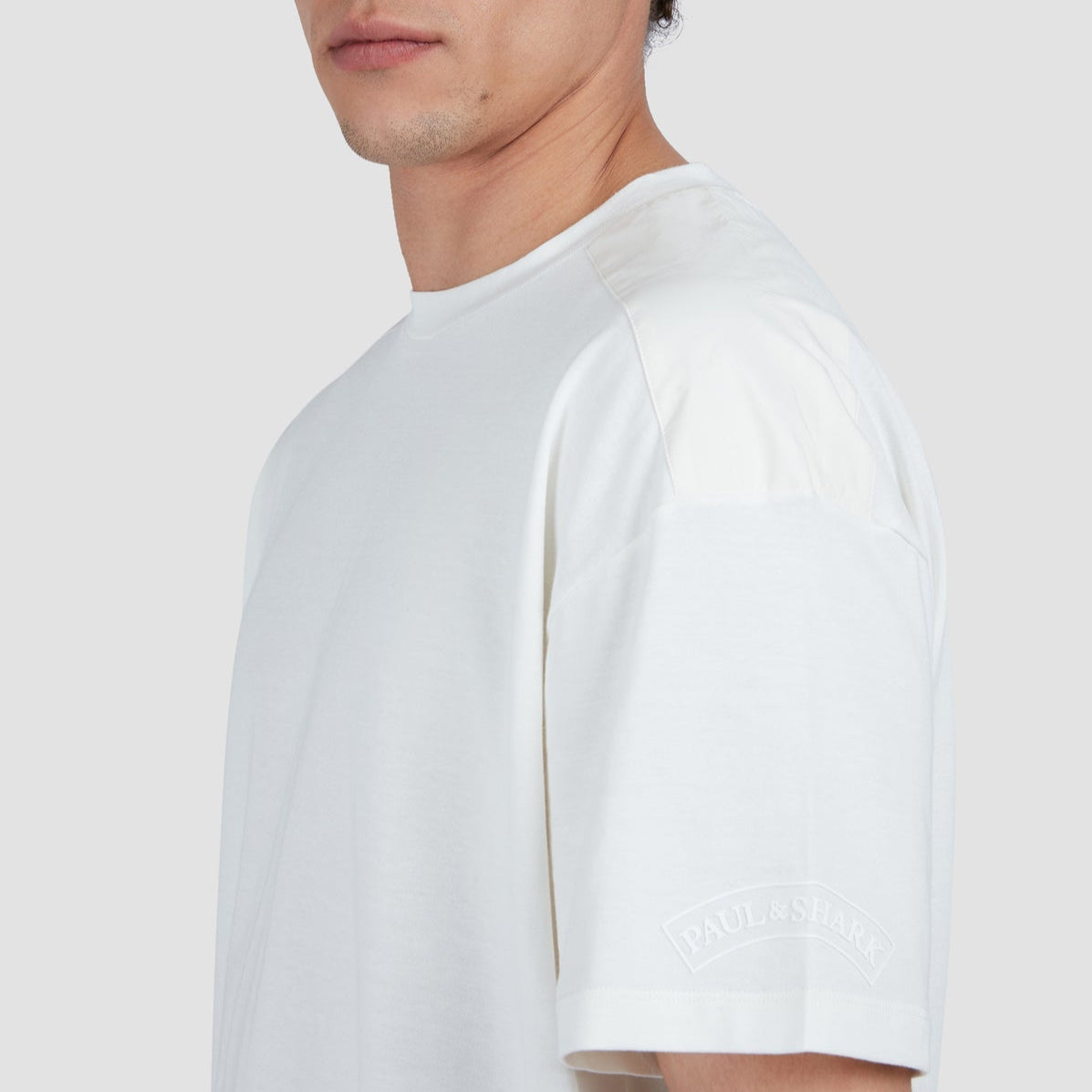 T-Shirt in Cotone Paul & Shark - Cream 25411048 108