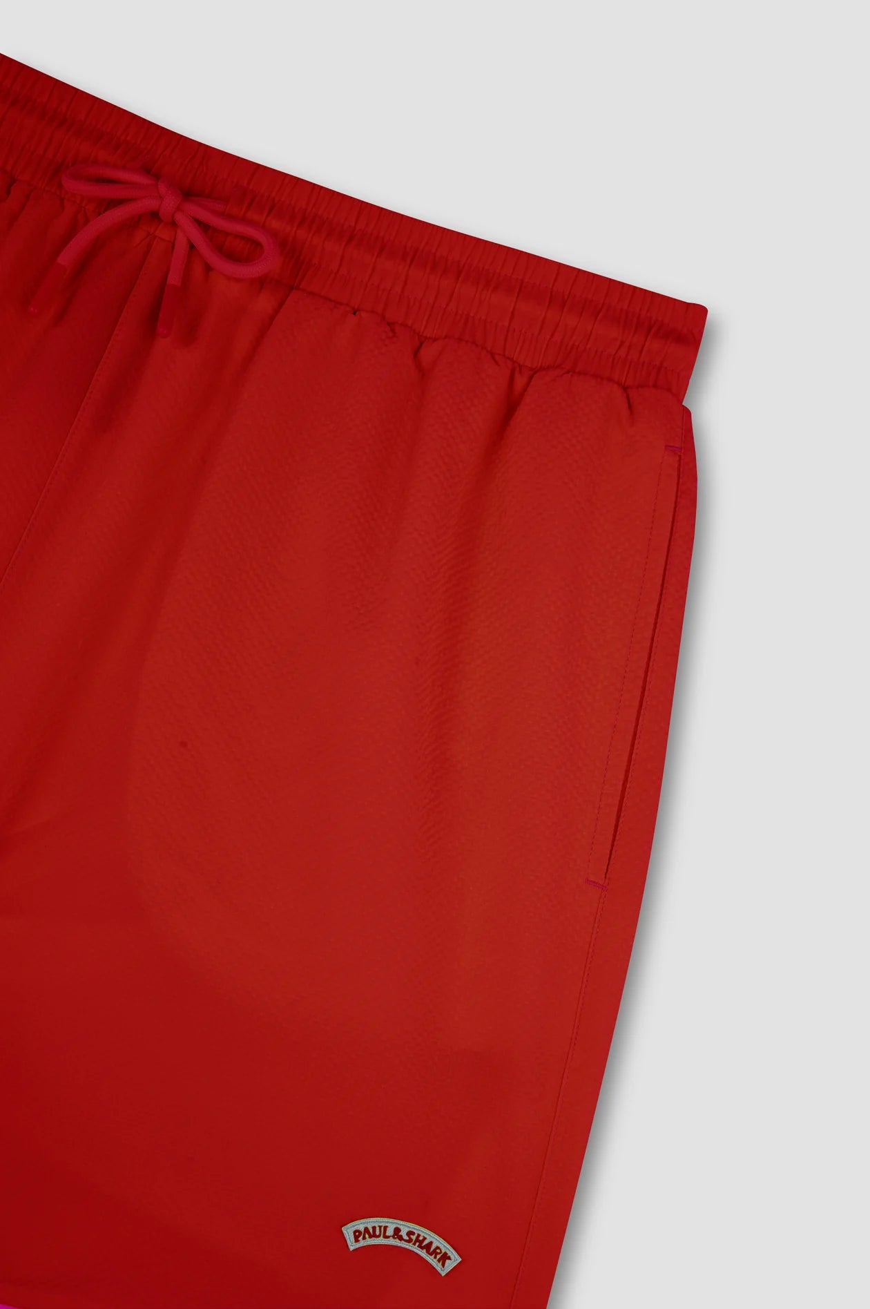 Costume da Bagno con dettaglio Shark Paul & Shark - Rosso