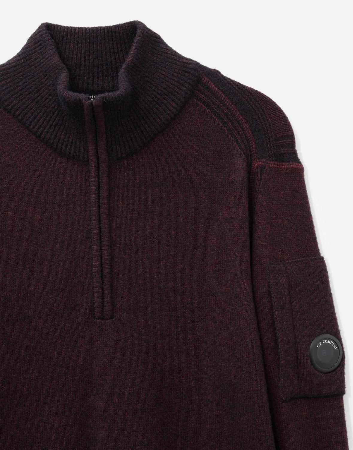 C.P. Company – Knitwear Polo Collar in Fleece Knit – Andorra