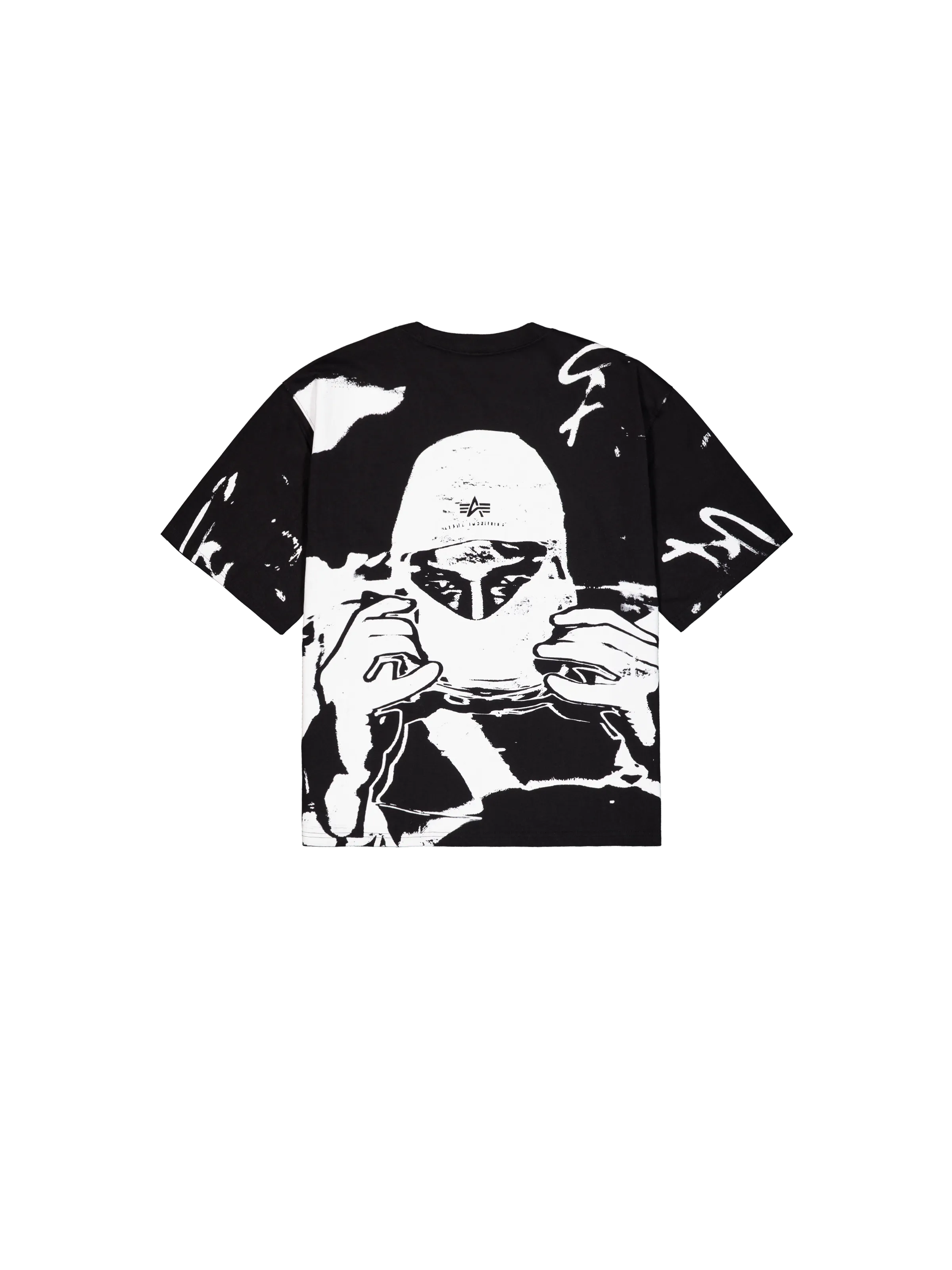 Balaclava Unisex Backprint T-Shirt Alpha Industries - Black