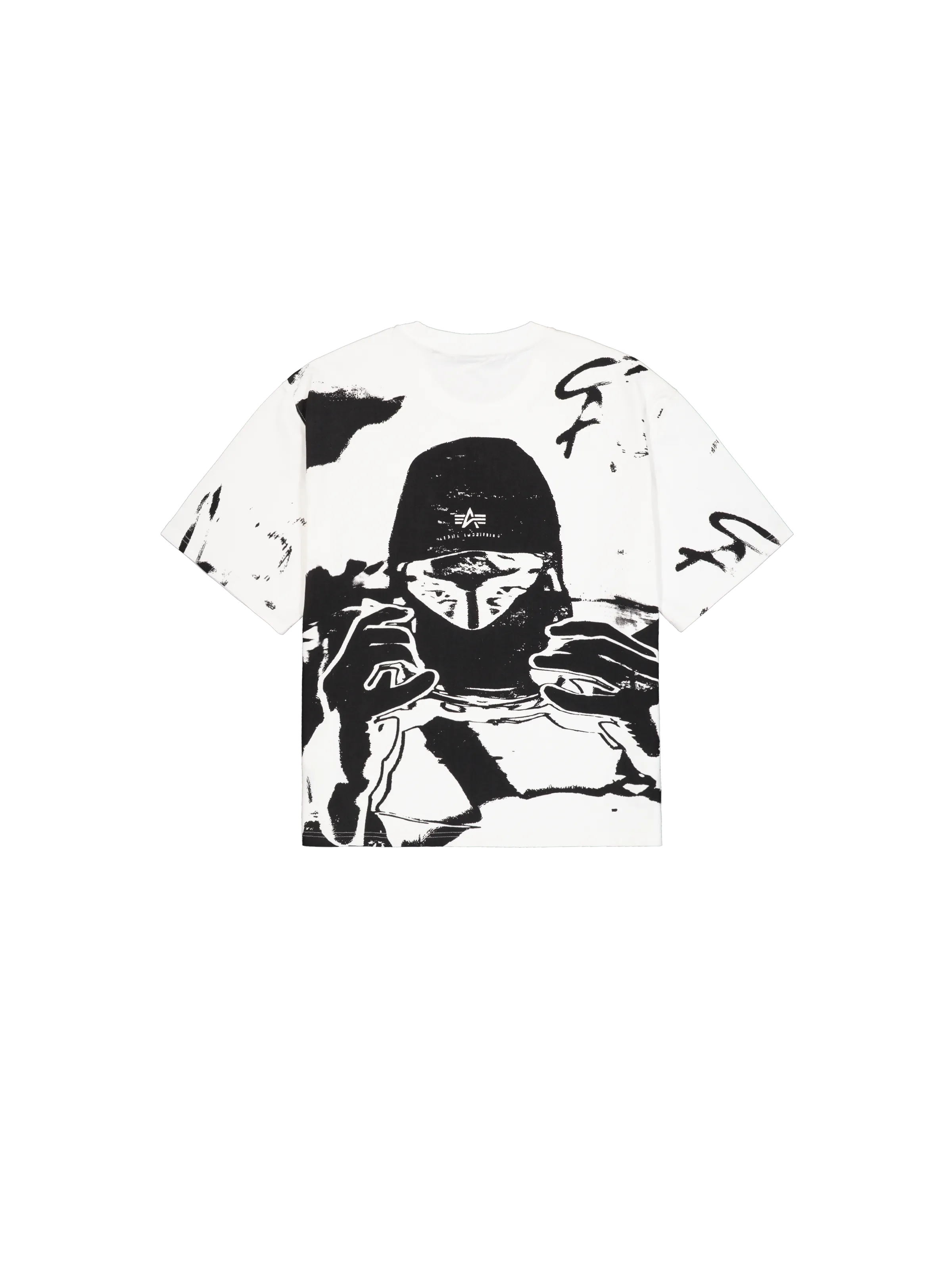 Balaclava Unisex Backprint T-Shirt Alpha Industries - White