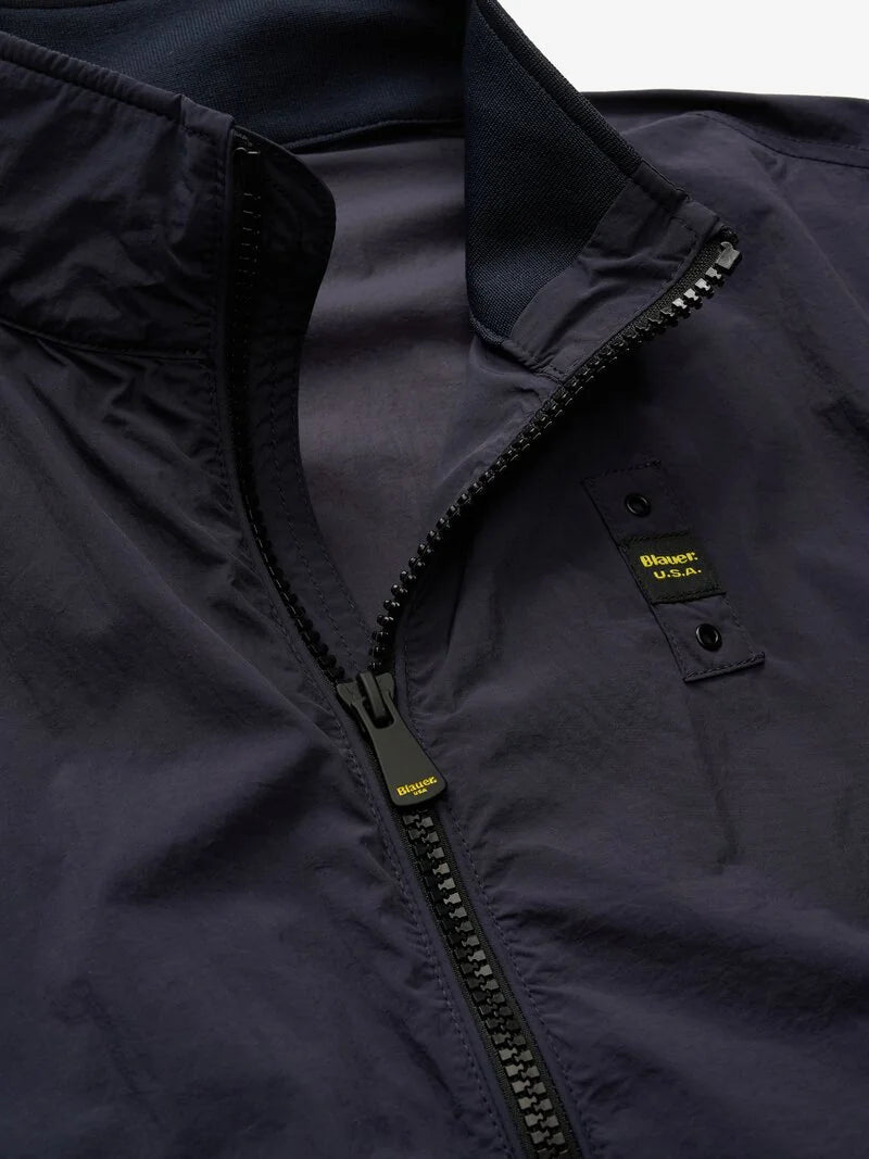 Lightweight Unlined Bomber Alwin Blauer - Blue