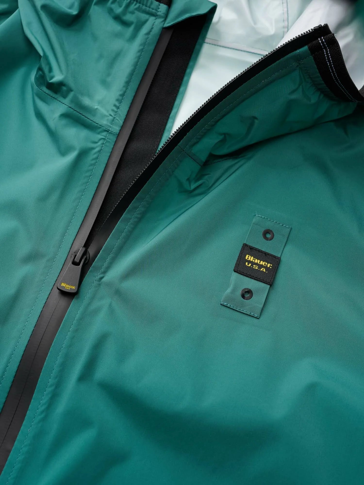 Taped Seams Windbreaker Farrin Blauer - Verde Mare del Nord