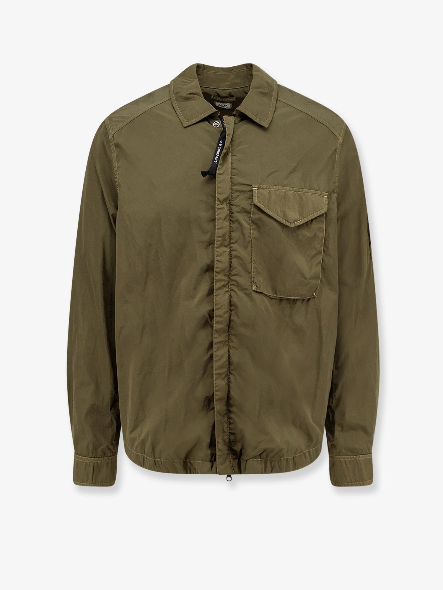 Chrome-R Zipped Lens Overshirt C.P. Company - Ivy Green