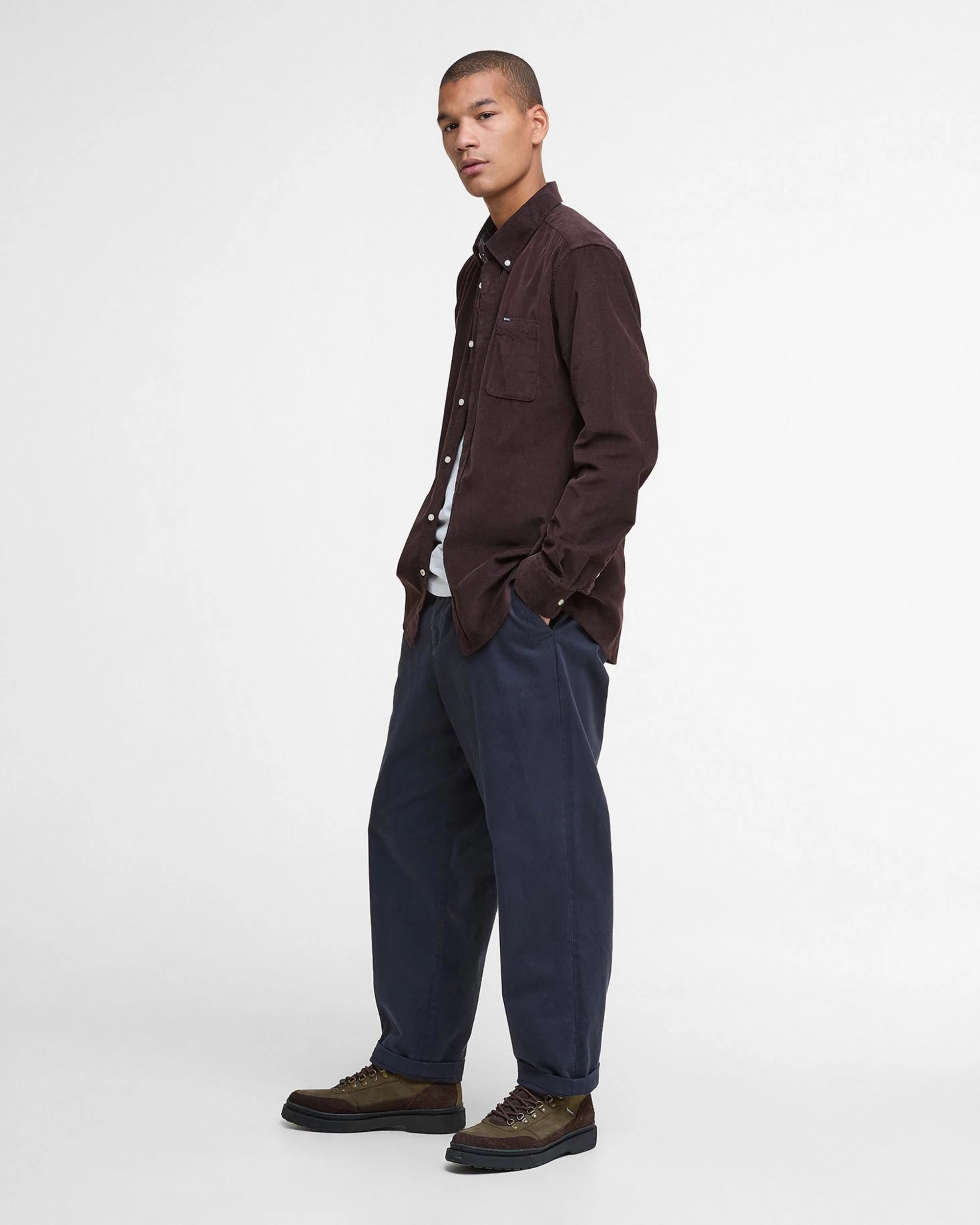 Ramsey Tailored Shirt AW25 Barbour - Dark Oak
