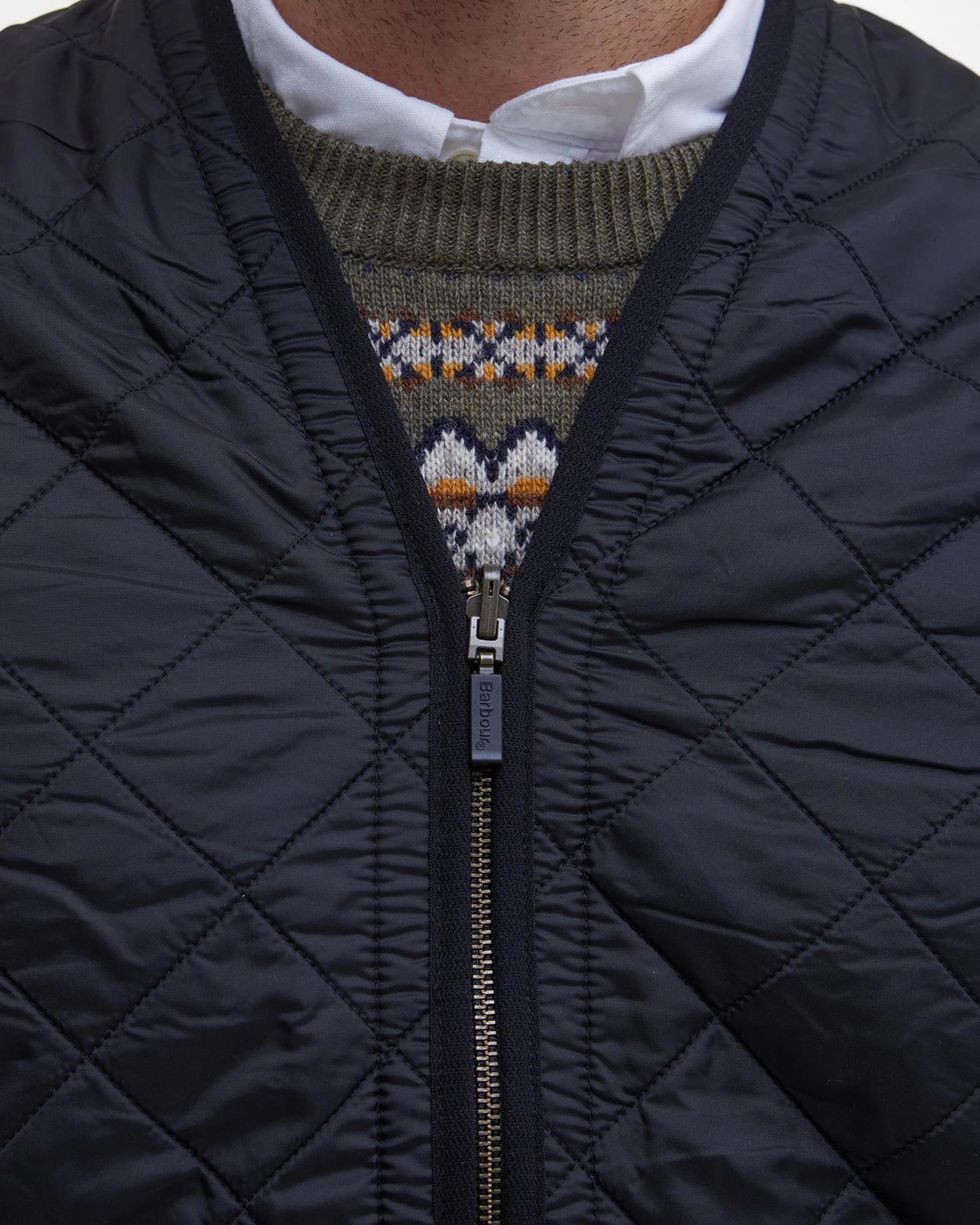Polarquilt Waistcoat Zip Liner AW25 Barbour - Black