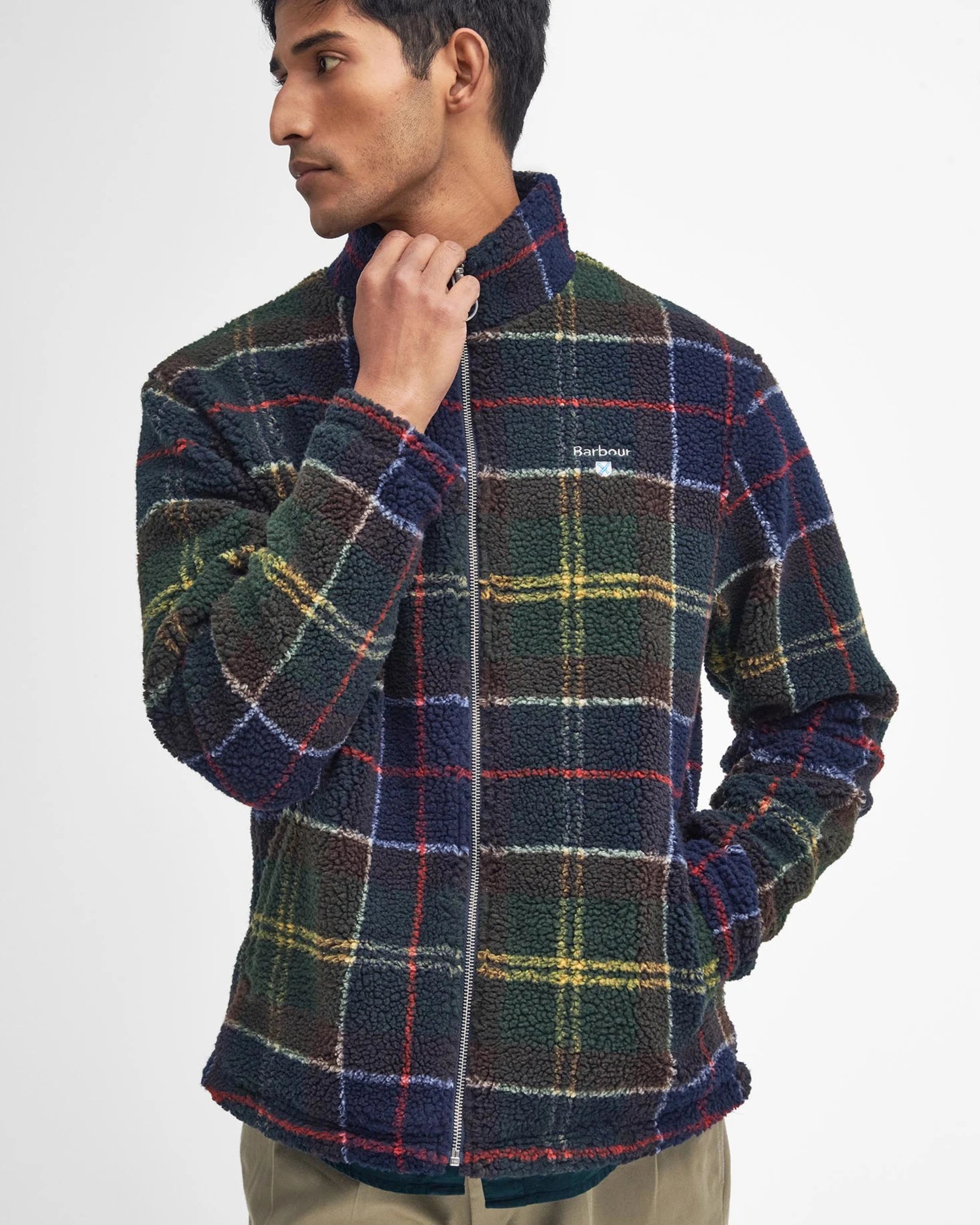 Tartan Fleece Zip Through AW25 Barbour - Classic Tartan