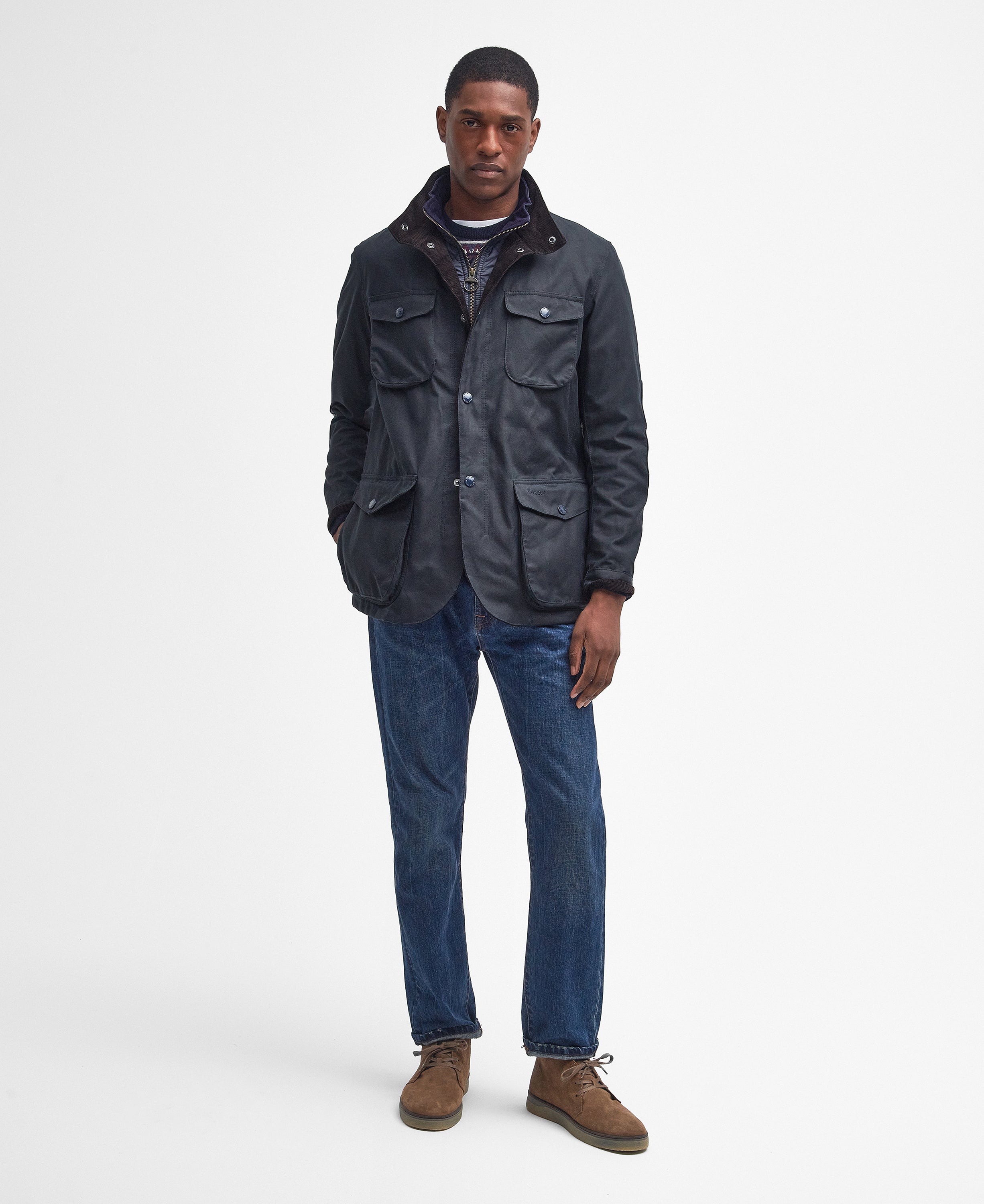 Ogston Wax Jacket AW25 Barbour - Black