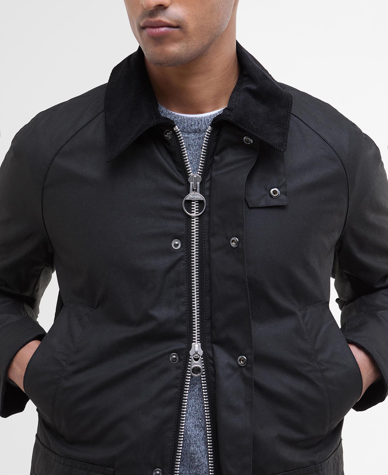 Ashby Wax Jacket AW25 Barbour - Black / Classic