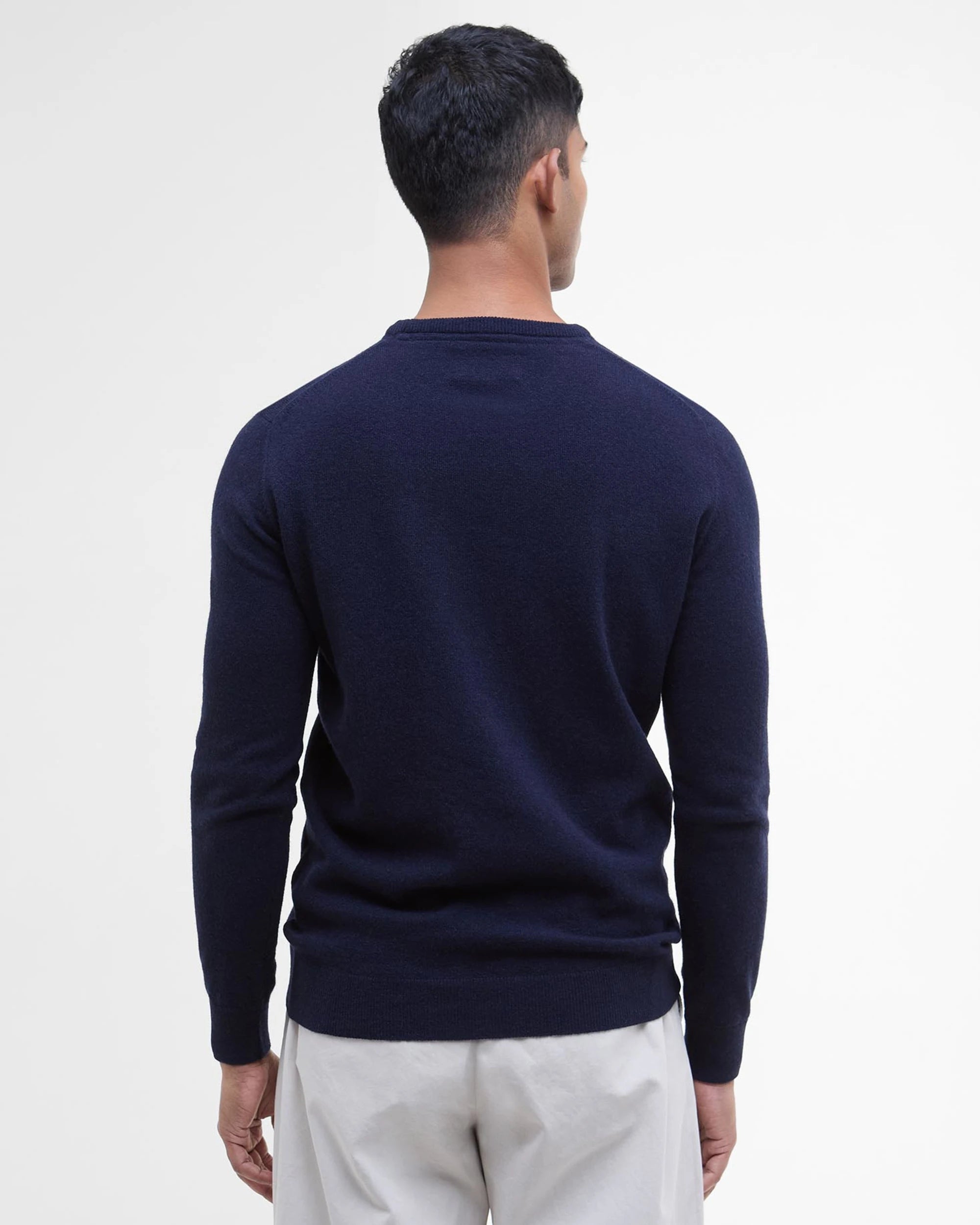 Essential L/Wool Crew AW25 Barbour - Navy