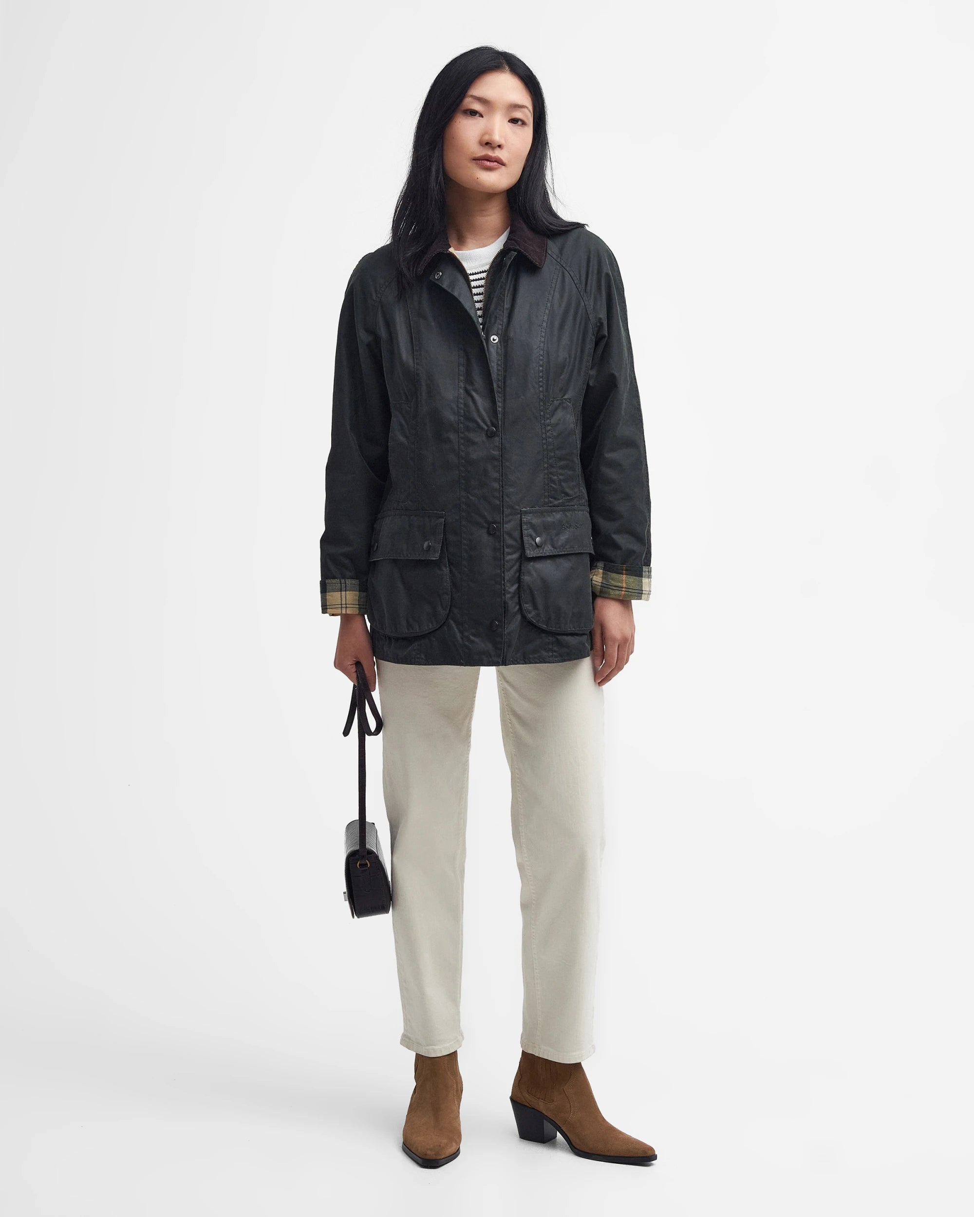 Beadnell Wax Jacket AW25 Barbour - Sage