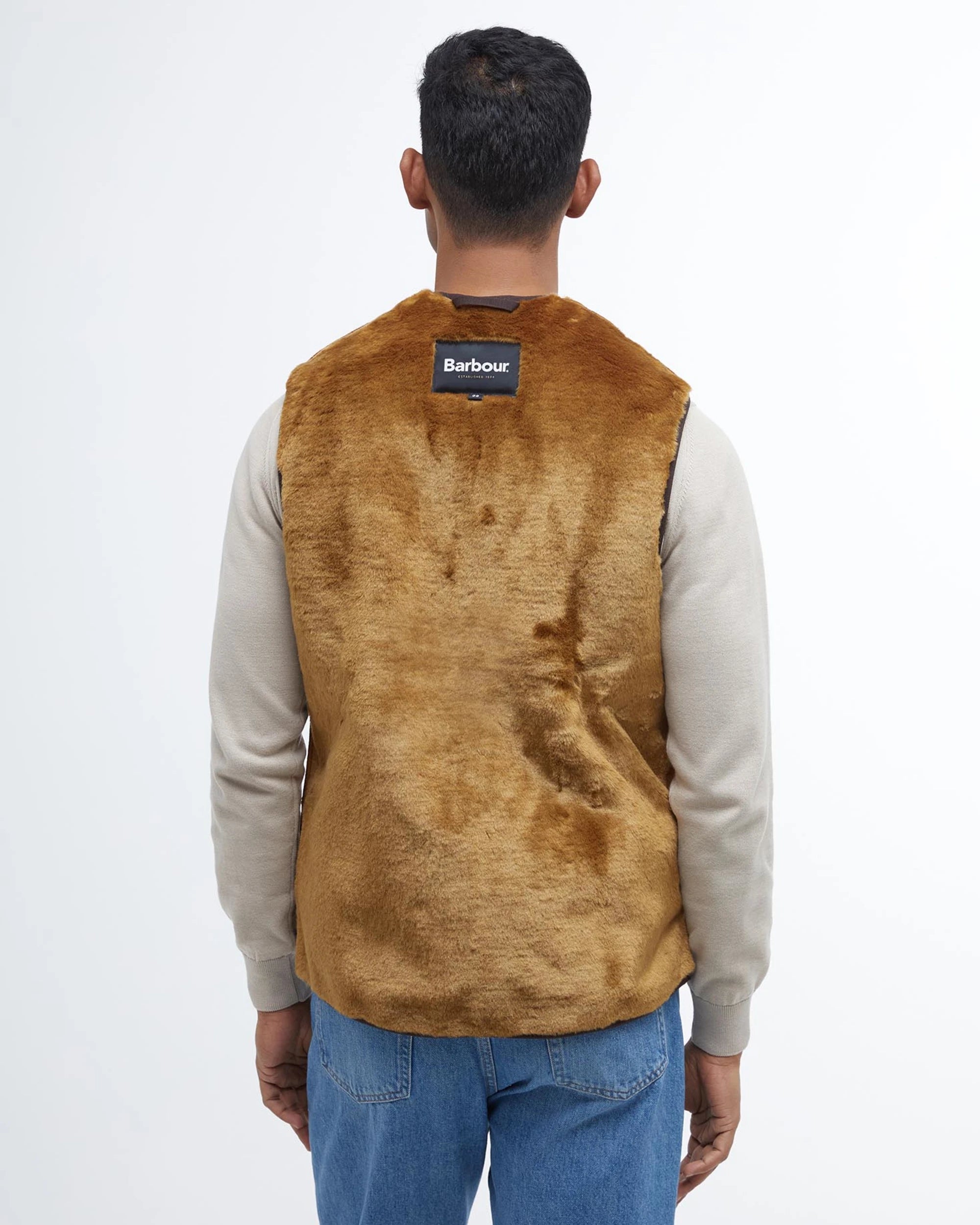 Warm Pile Waistcoat Zip AW25 Barbour - Brown
