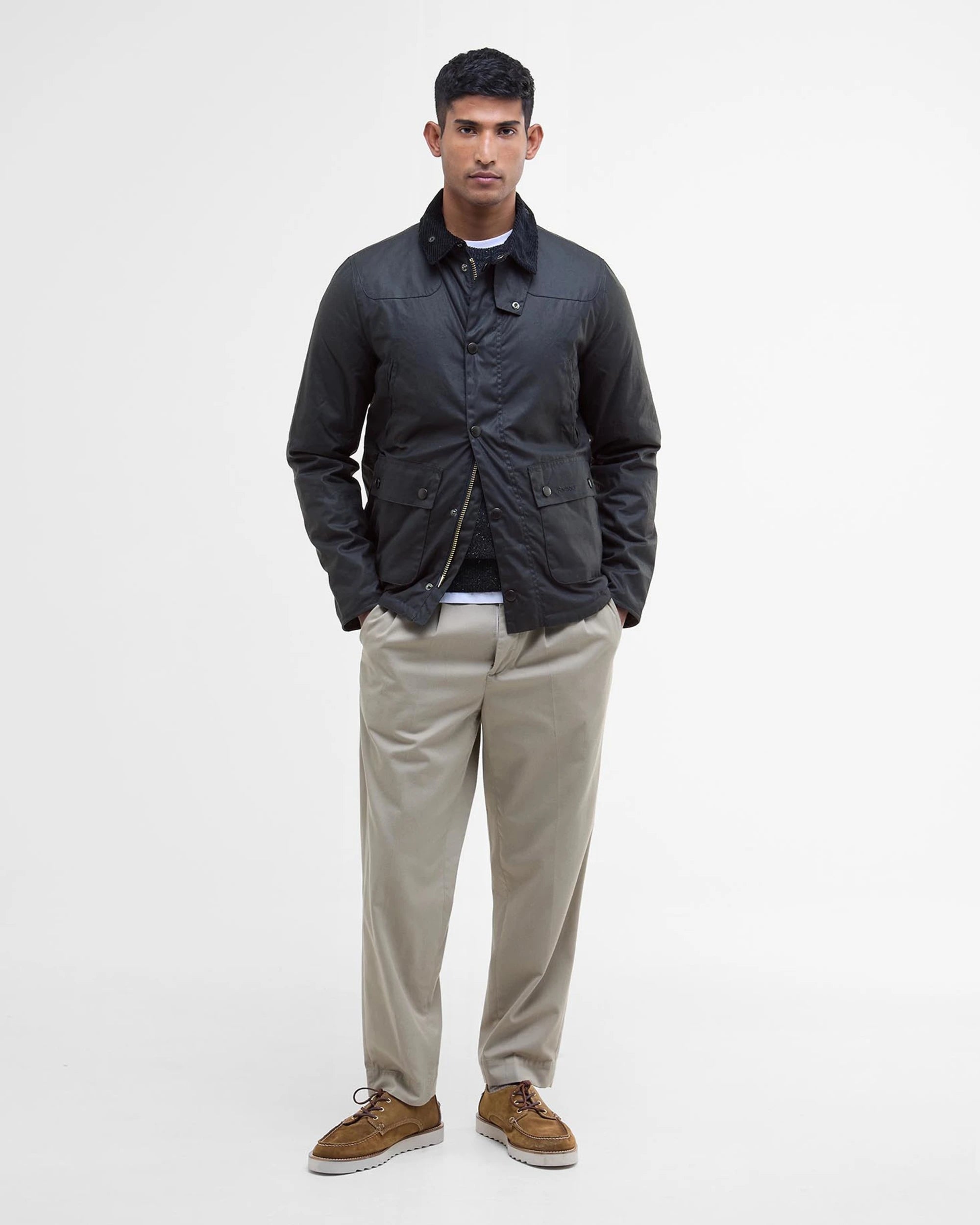 Reelin Wax Jacket AW25 Barbour - Navy
