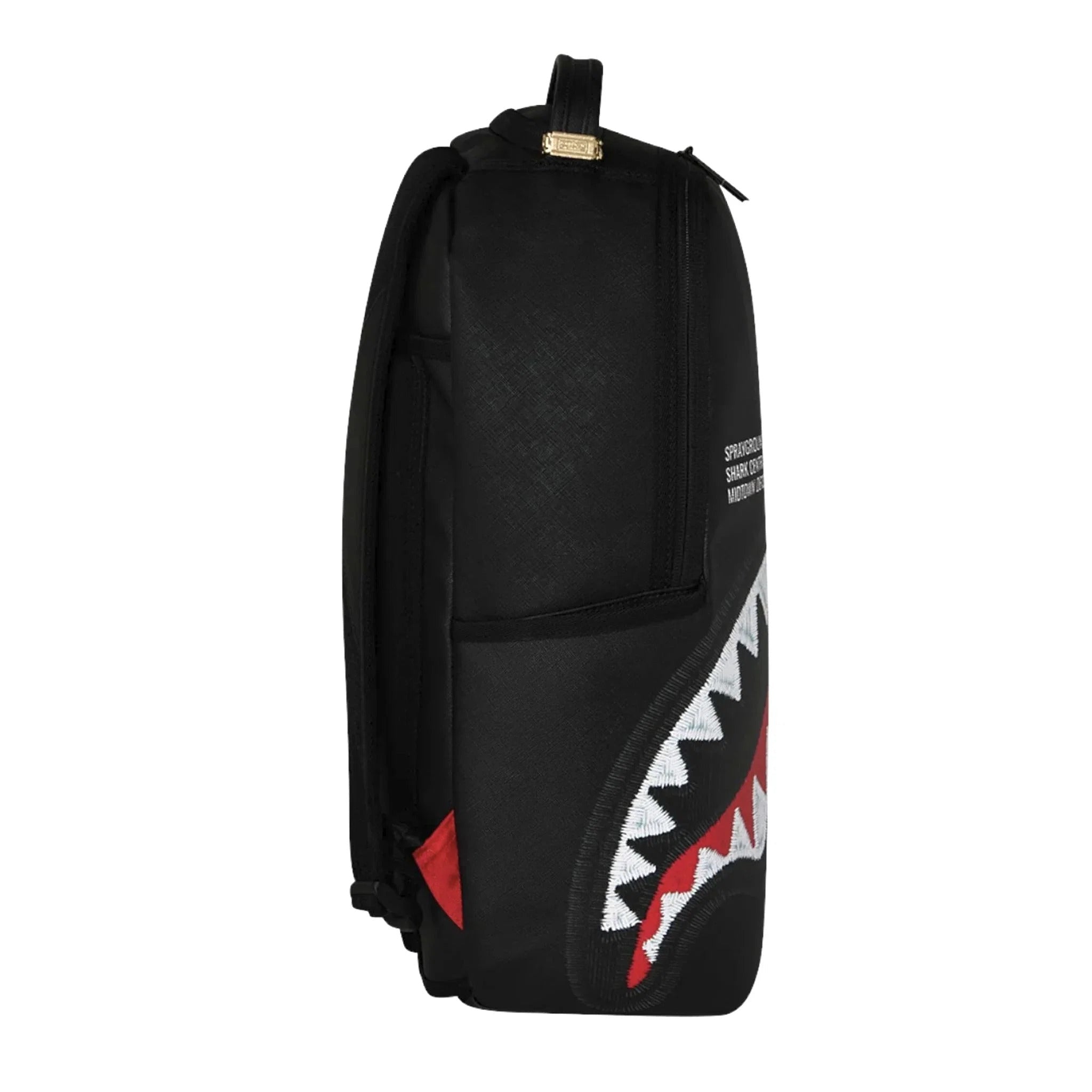 Zaino Sprayground UNISEX SHARK CENTRAL BLACK EMBROIDERED SHARK NYLON NERO
