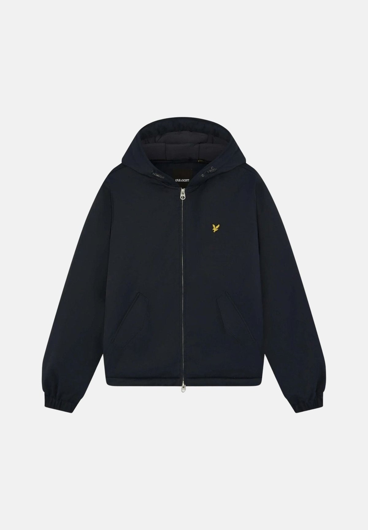 Lyle & Scott – Padded Hooded Zip Through Jacket – Dark Navy