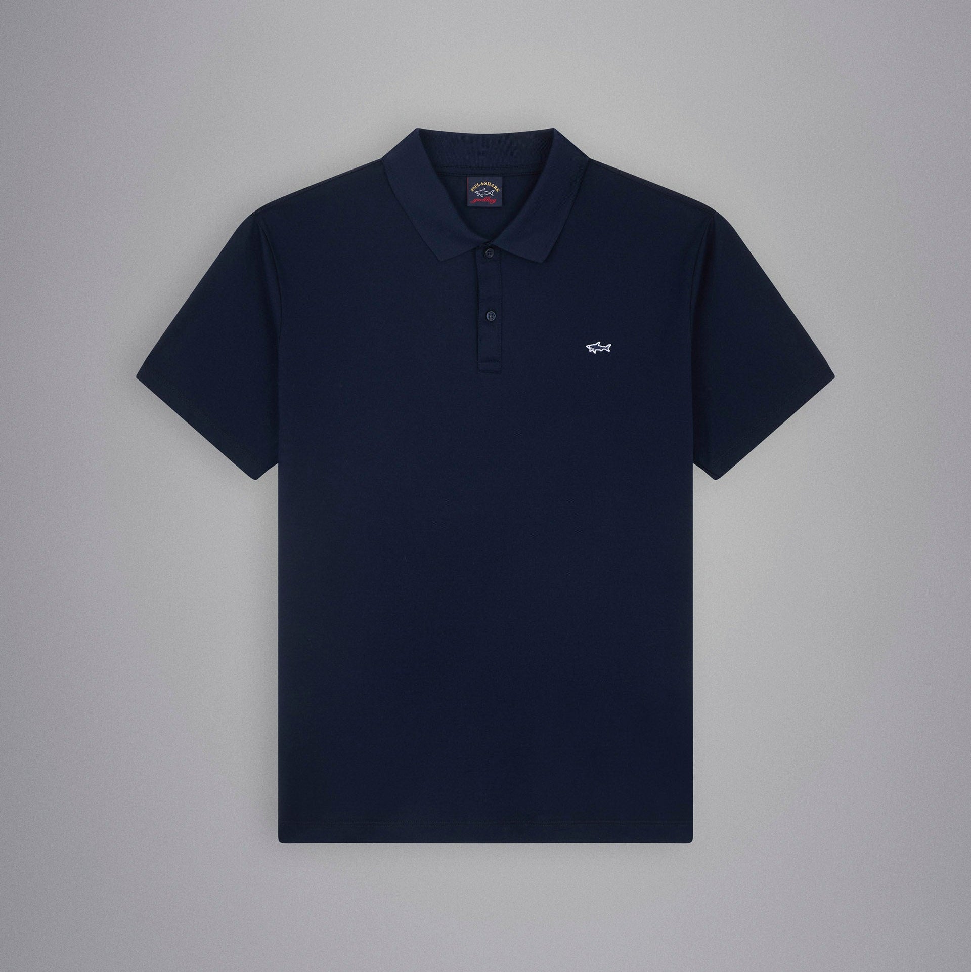 Cotton Piqué Polo Shirt Paul & Shark - Blu