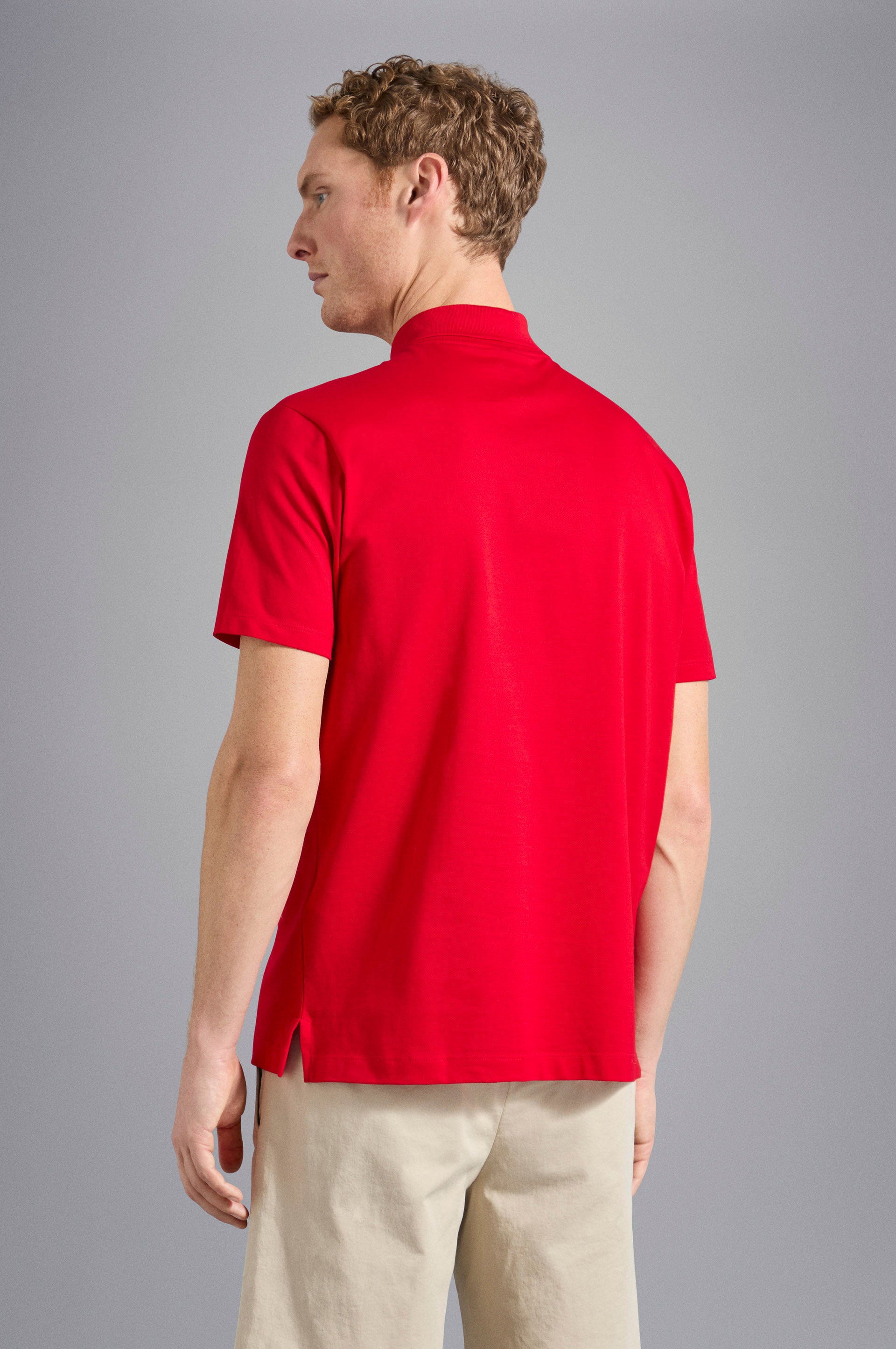 Cotton Piqué Polo Shirt Paul & Shark - Rosso