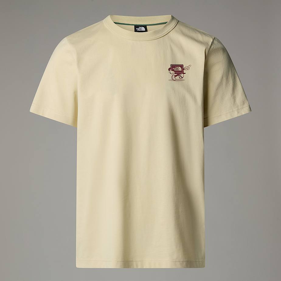 T-Shirt Con Logo Cartoon Relaxed The North Face - Gravel