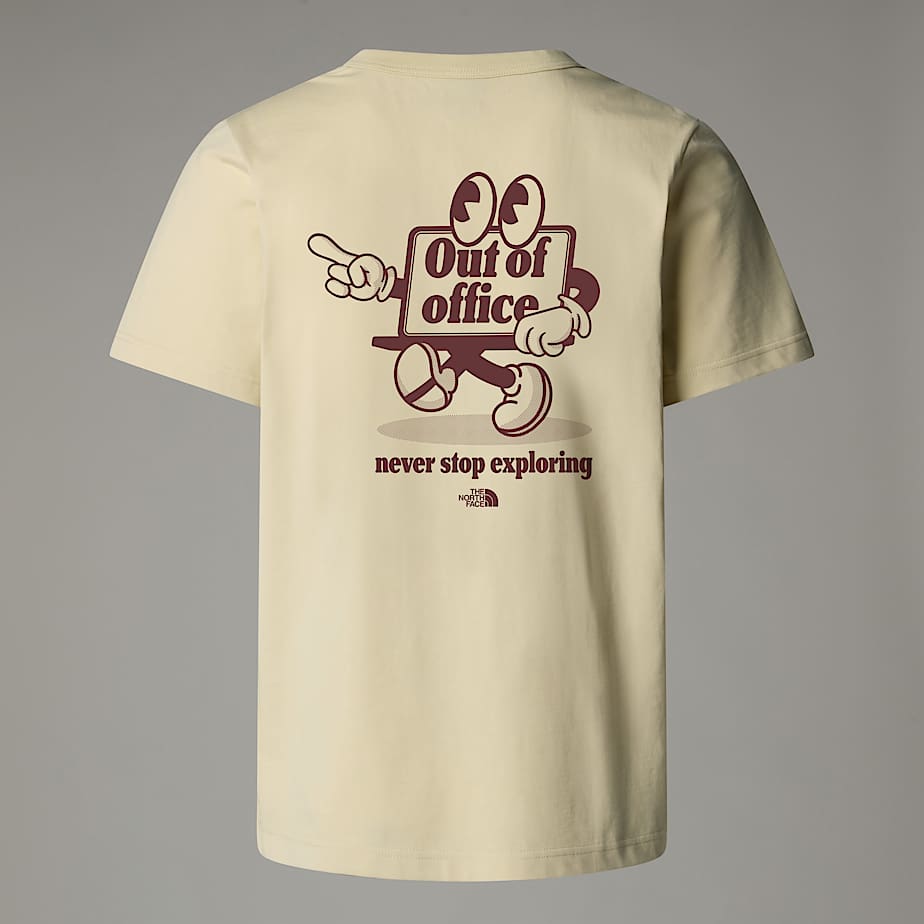 T-Shirt Con Logo Cartoon Relaxed The North Face - Gravel