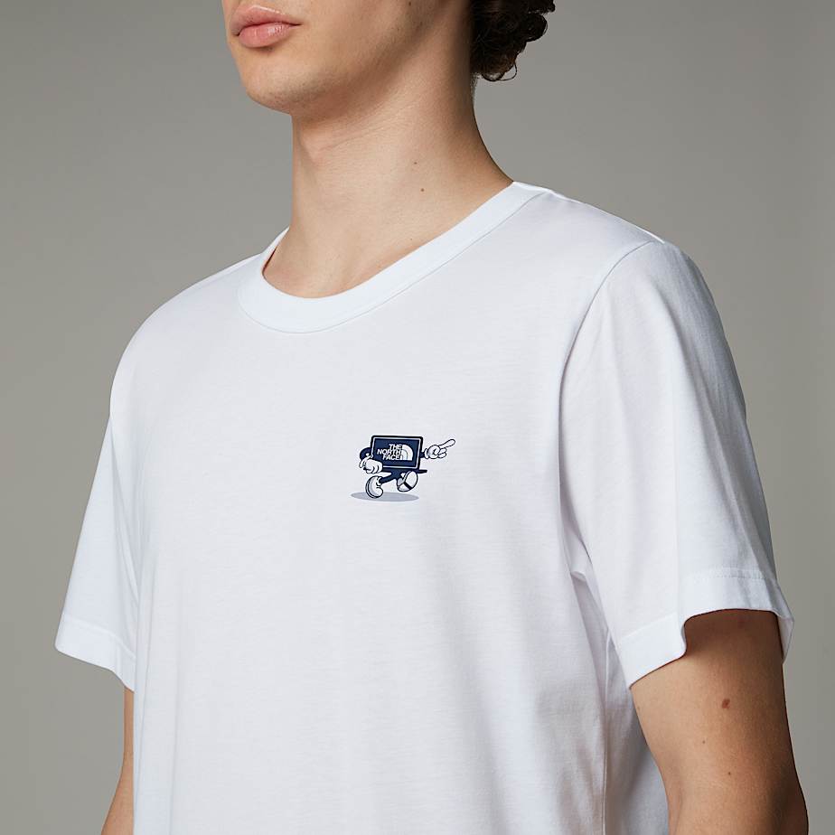 T-Shirt Con Logo Cartoon Relaxed The North Face - TNF White