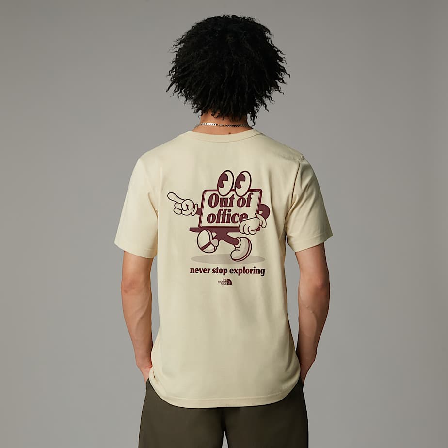 T-Shirt Con Logo Cartoon Relaxed The North Face - Gravel