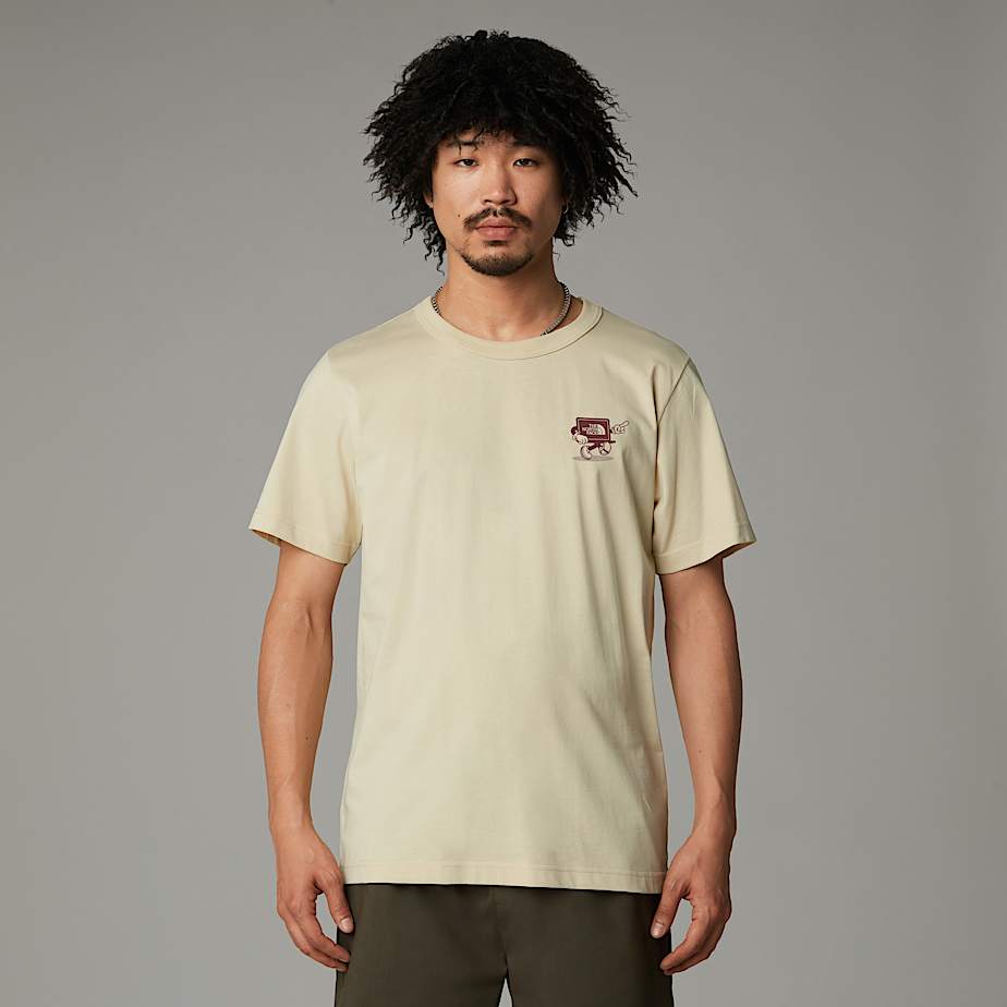 T-Shirt Con Logo Cartoon Relaxed The North Face - Gravel