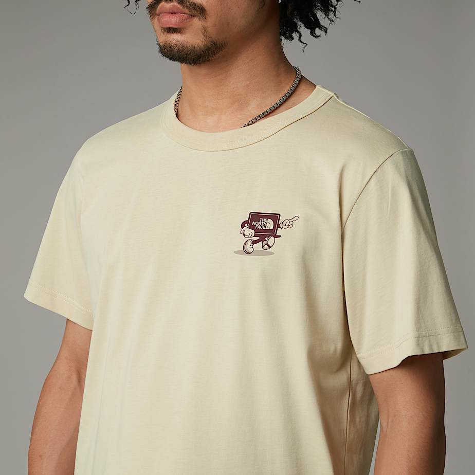 T-Shirt Con Logo Cartoon Relaxed The North Face - Gravel