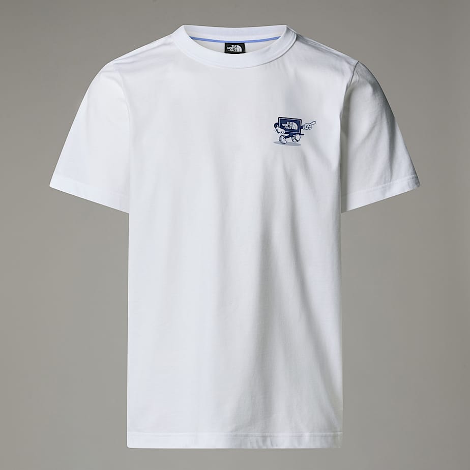T-Shirt Con Logo Cartoon Relaxed The North Face - TNF White