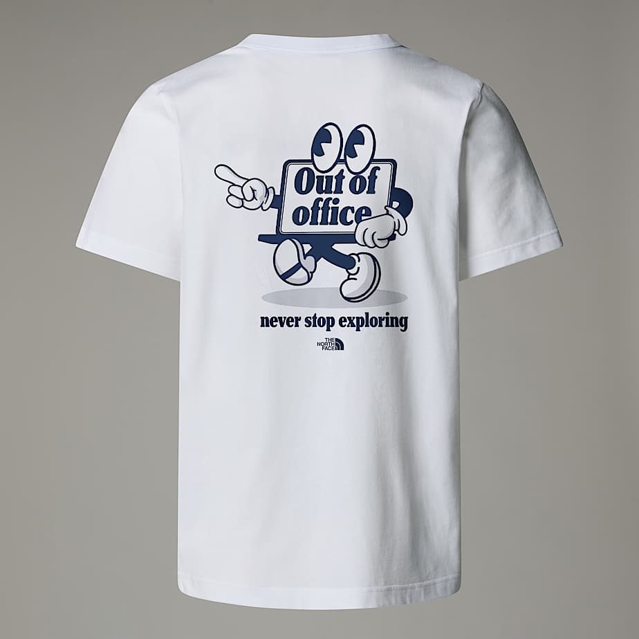 T-Shirt Con Logo Cartoon Relaxed The North Face - TNF White