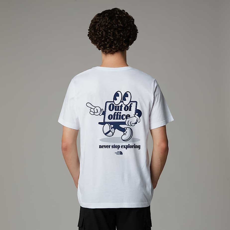 T-Shirt Con Logo Cartoon Relaxed The North Face - TNF White