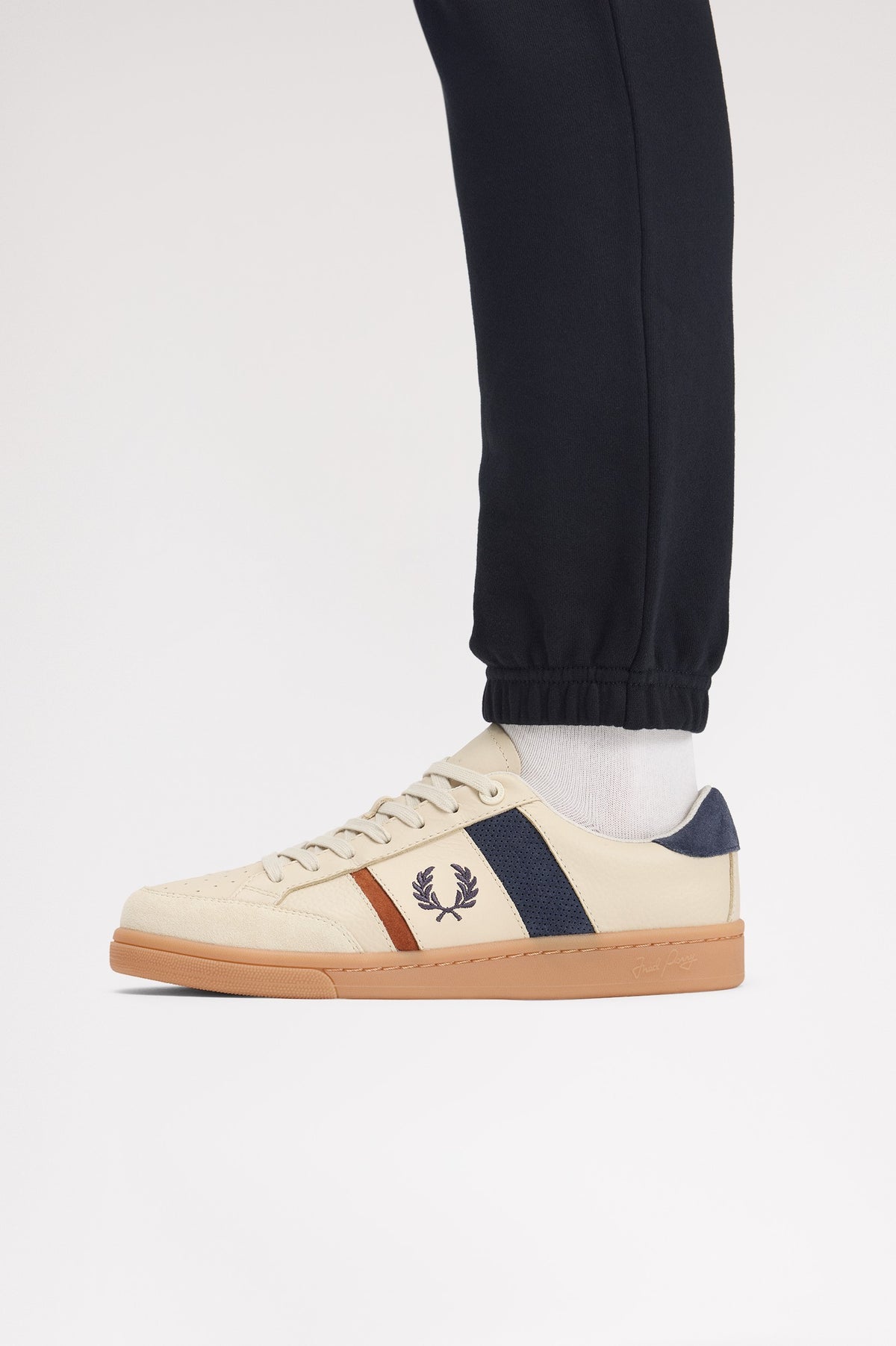 Fred Perry B725 Leather/Suede Oatmeal