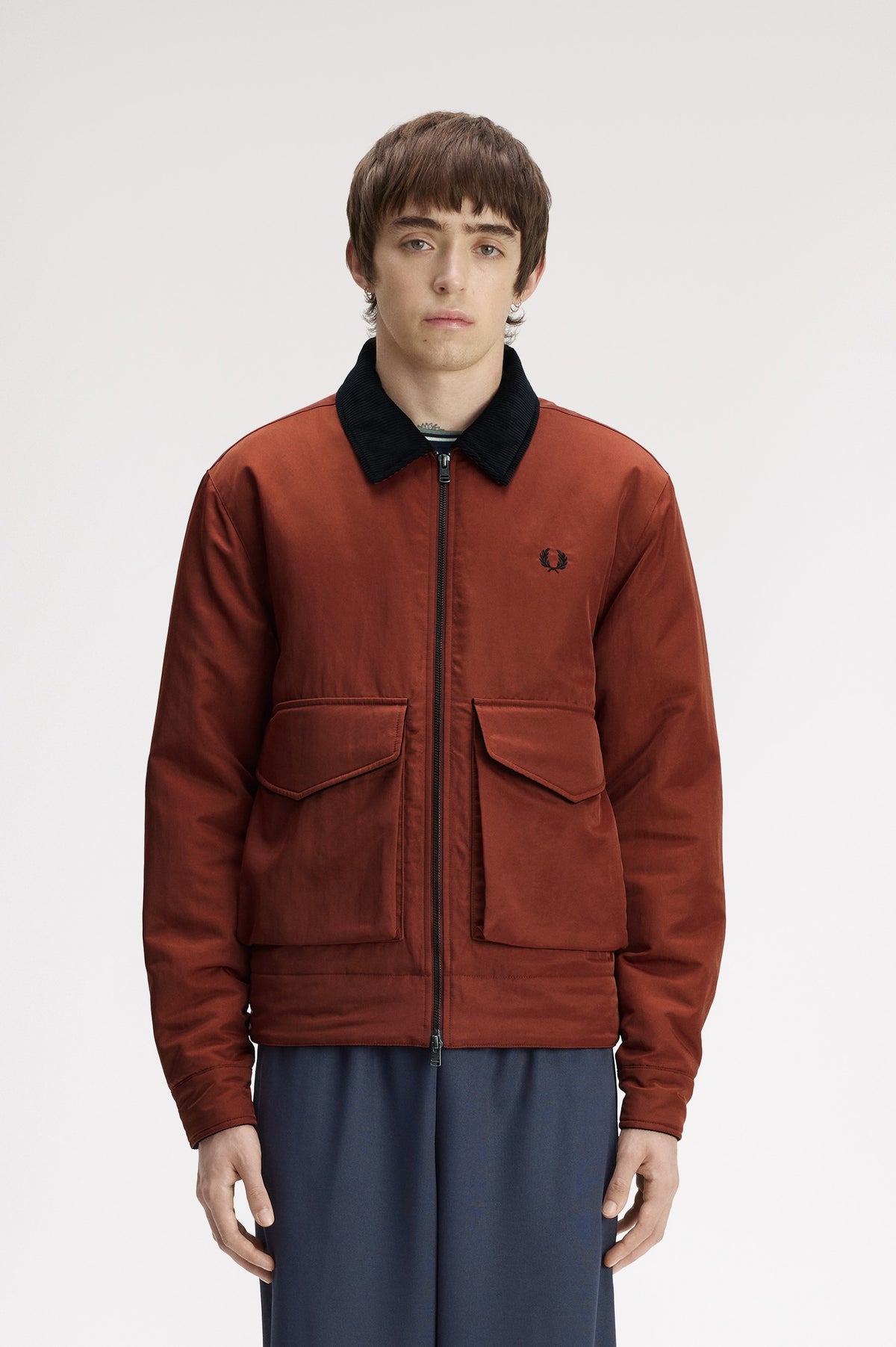 Fred Perry Nylon Caban Jacket Brandy