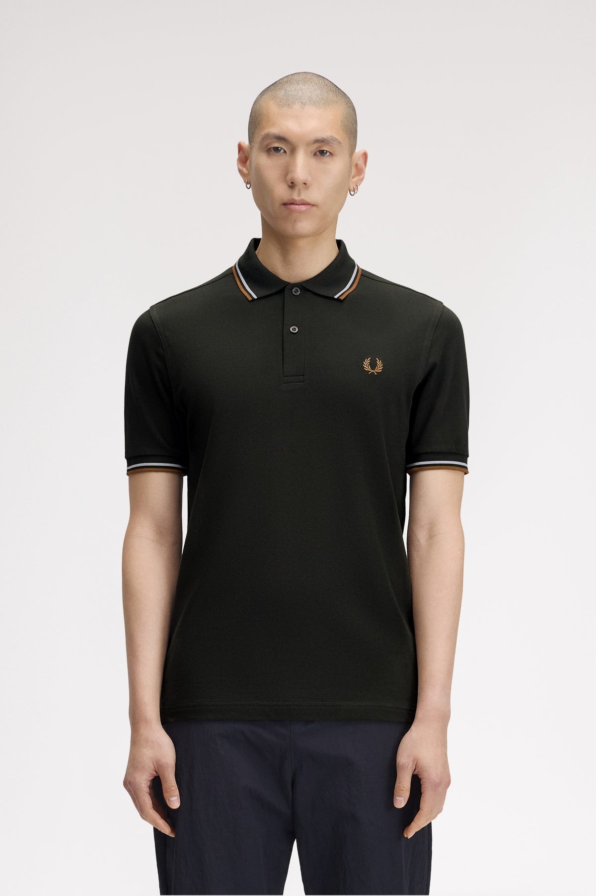 Fred Perry Twin Tipped Shirt M3600 Night Green