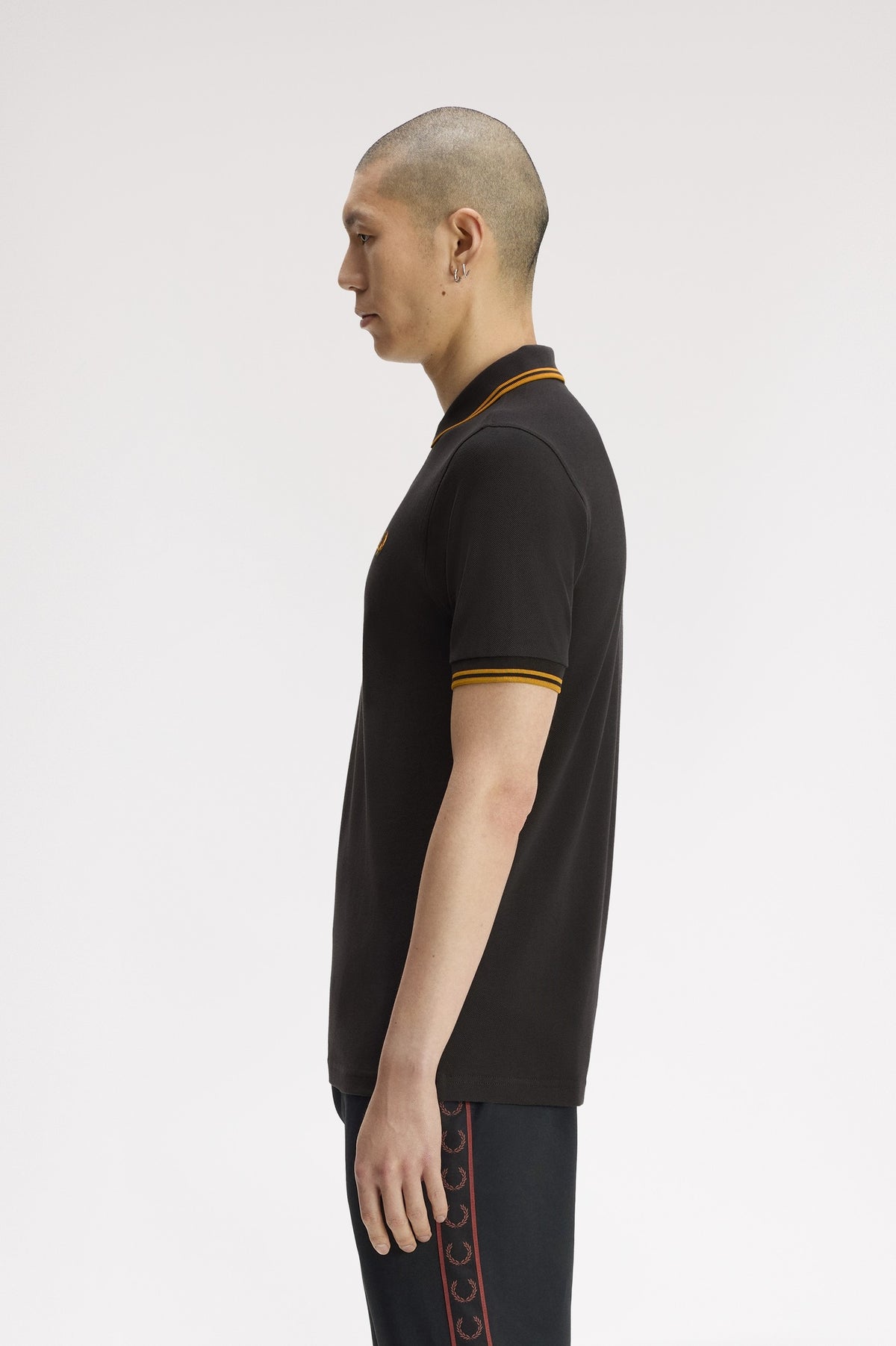 Fred Perry Twin Tipped Shirt M3600 Anchor Grey/Golden
