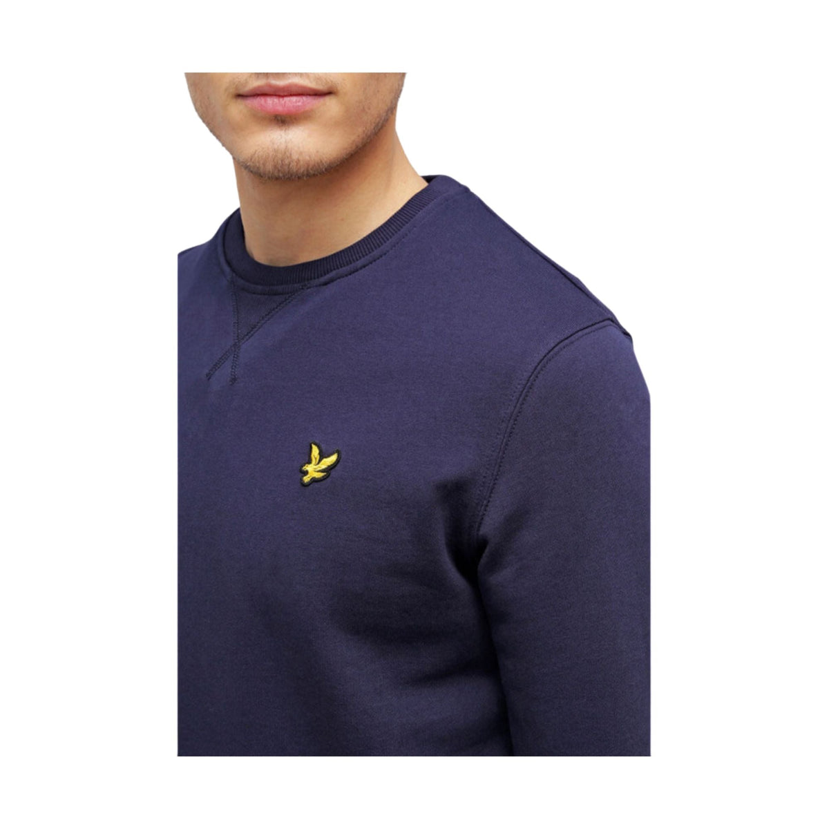 Lyle & Scott – Crew Neck Brushback Sweatshirt – Dark Navy