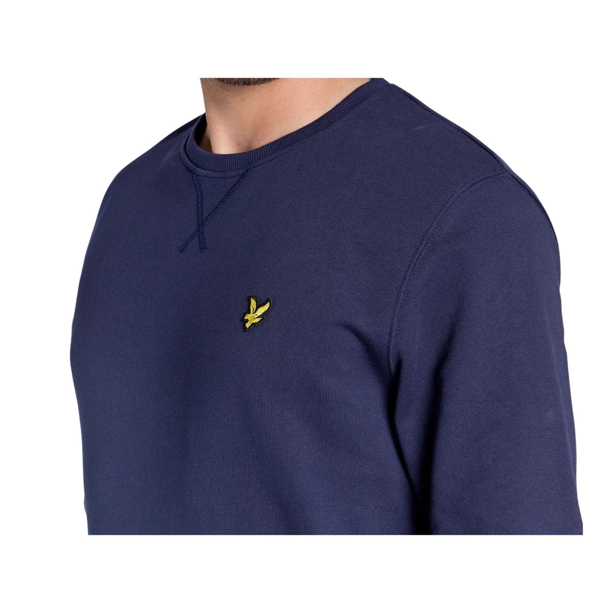 Lyle & Scott – Crew Neck Brushback Sweatshirt – Dark Navy