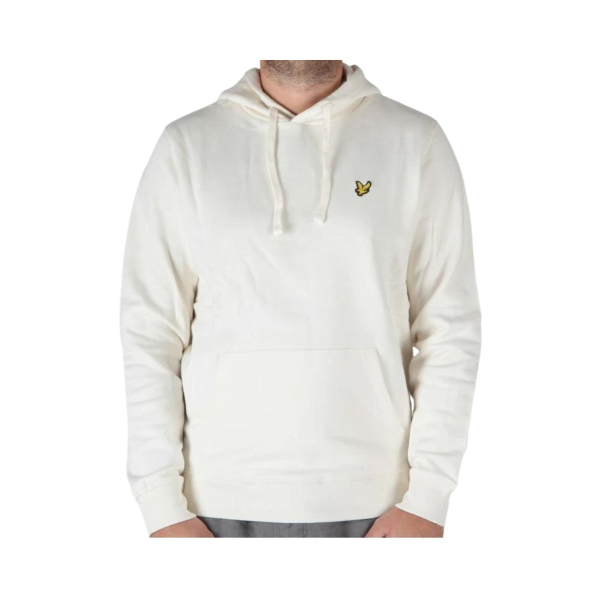Lyle & Scott – Brushback Pullover Hoodie – White