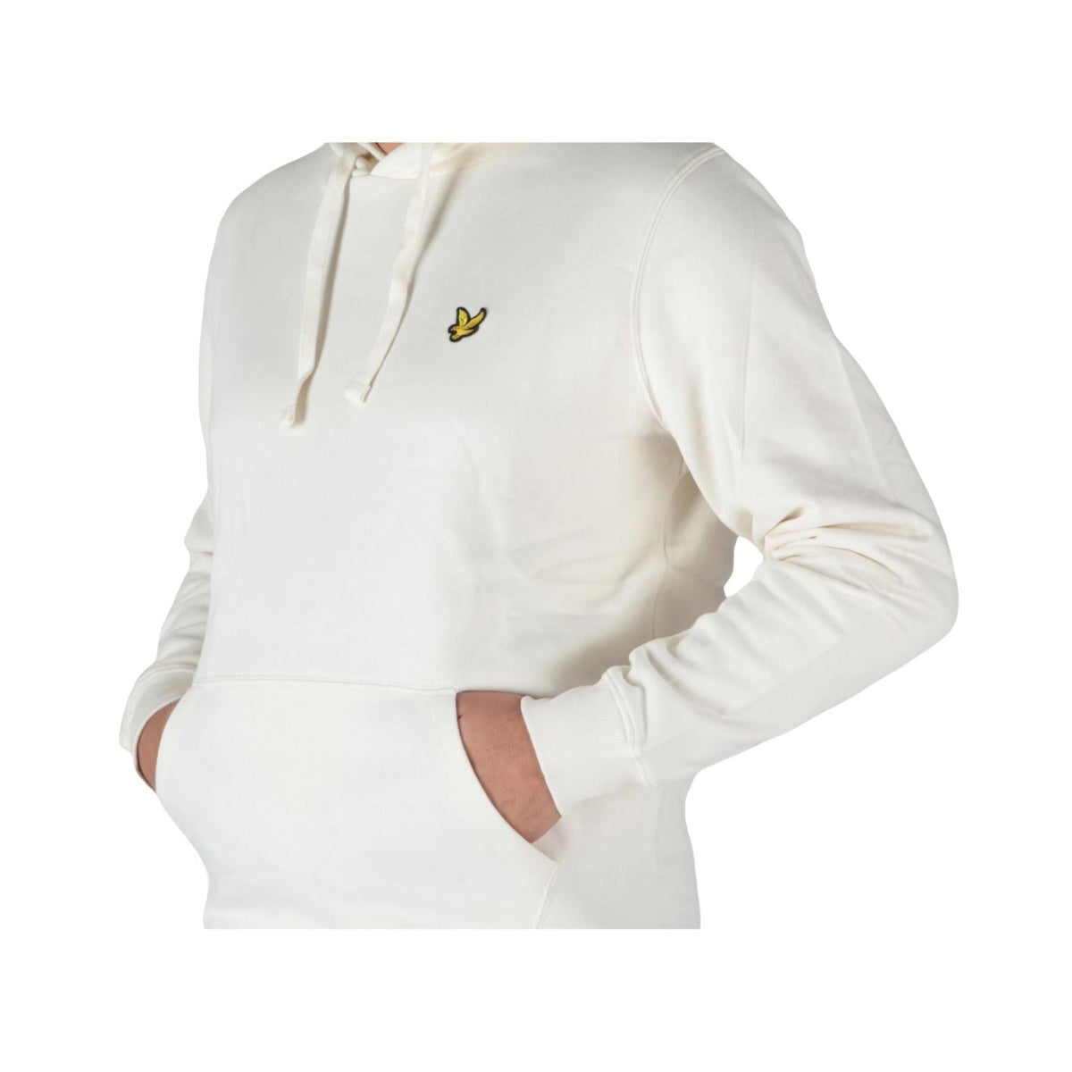 Lyle & Scott – Brushback Pullover Hoodie – White