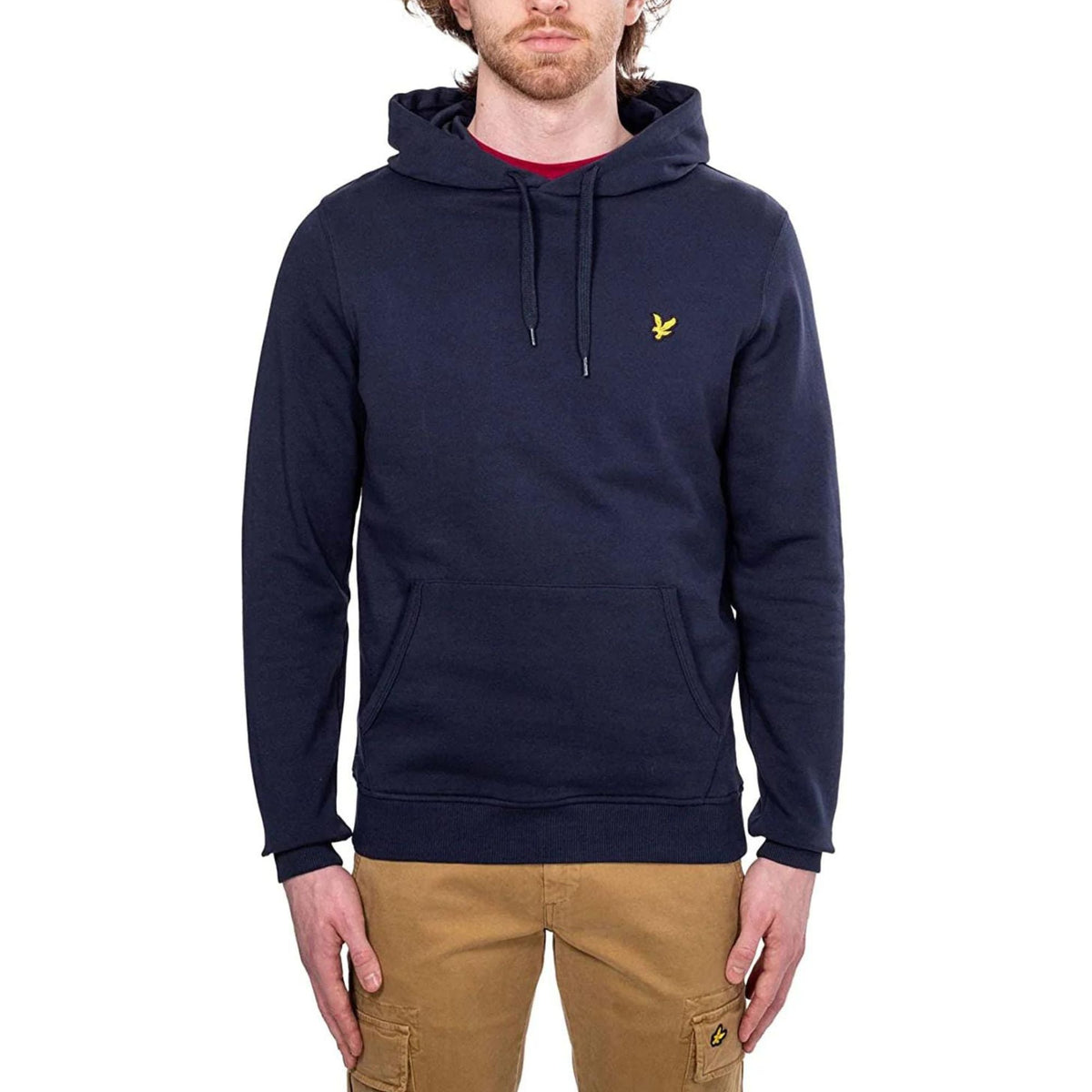 Lyle & Scott – Brushback Pullover Hoodie – Dark Navy
