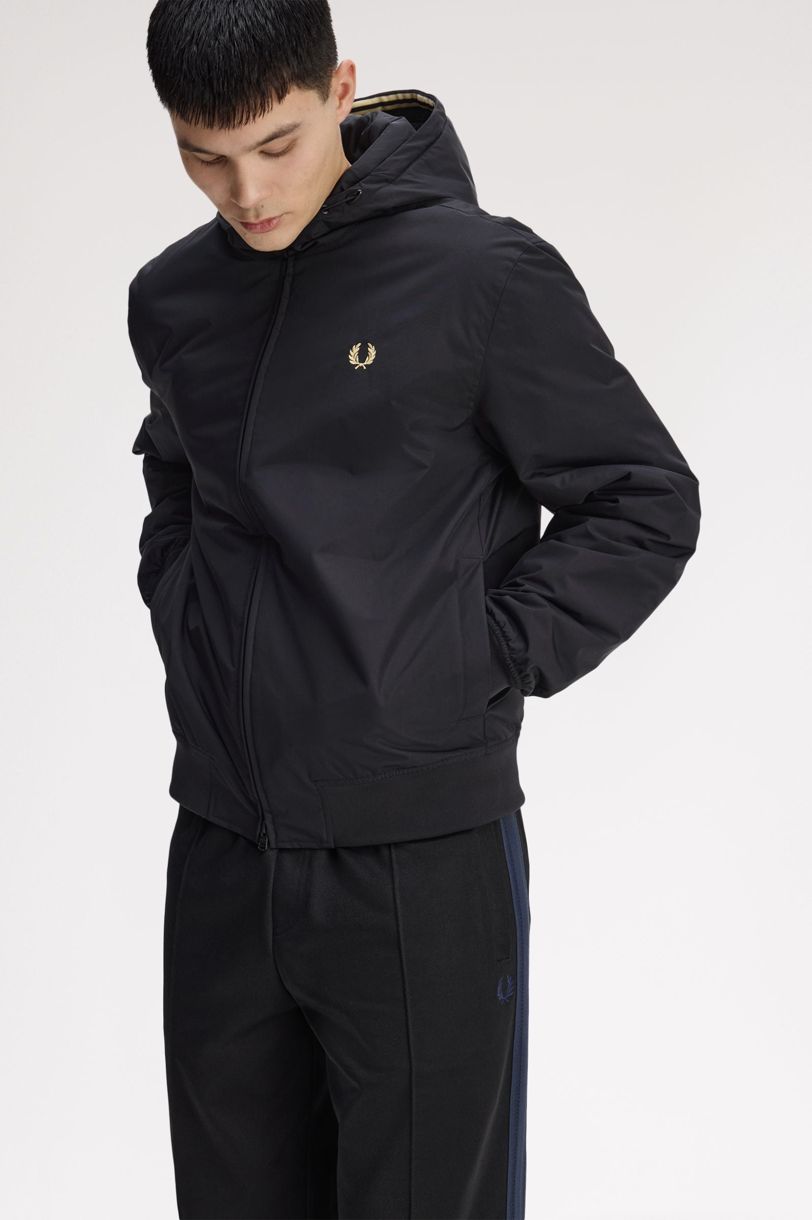 Hooded Brentham Jacket Fred Perry AW25 - Black