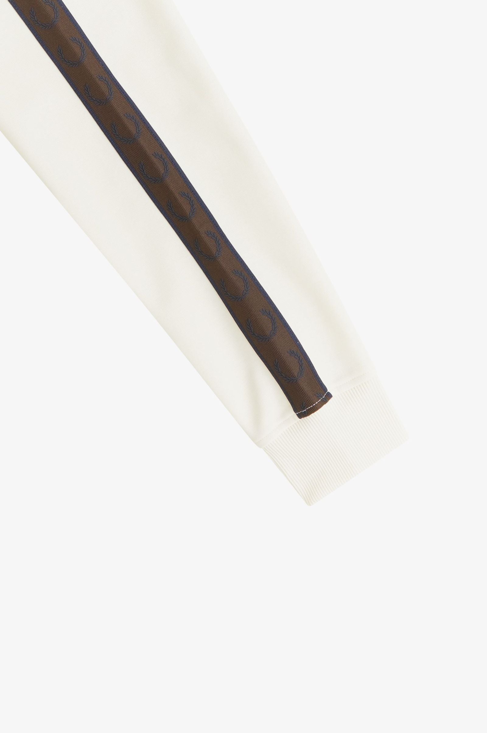 Contrast Tape Track Jacket Fred Perry AW25 - Ecru / Burnt Tobacco