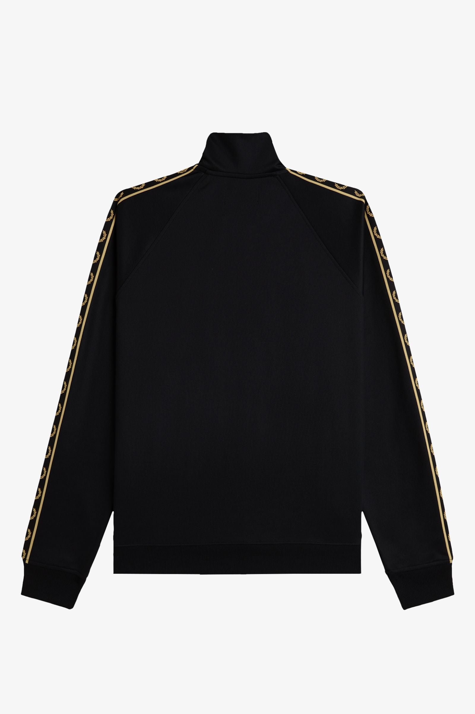 Fred Perry Contrast Tape Track Jacket - Black / Champagne