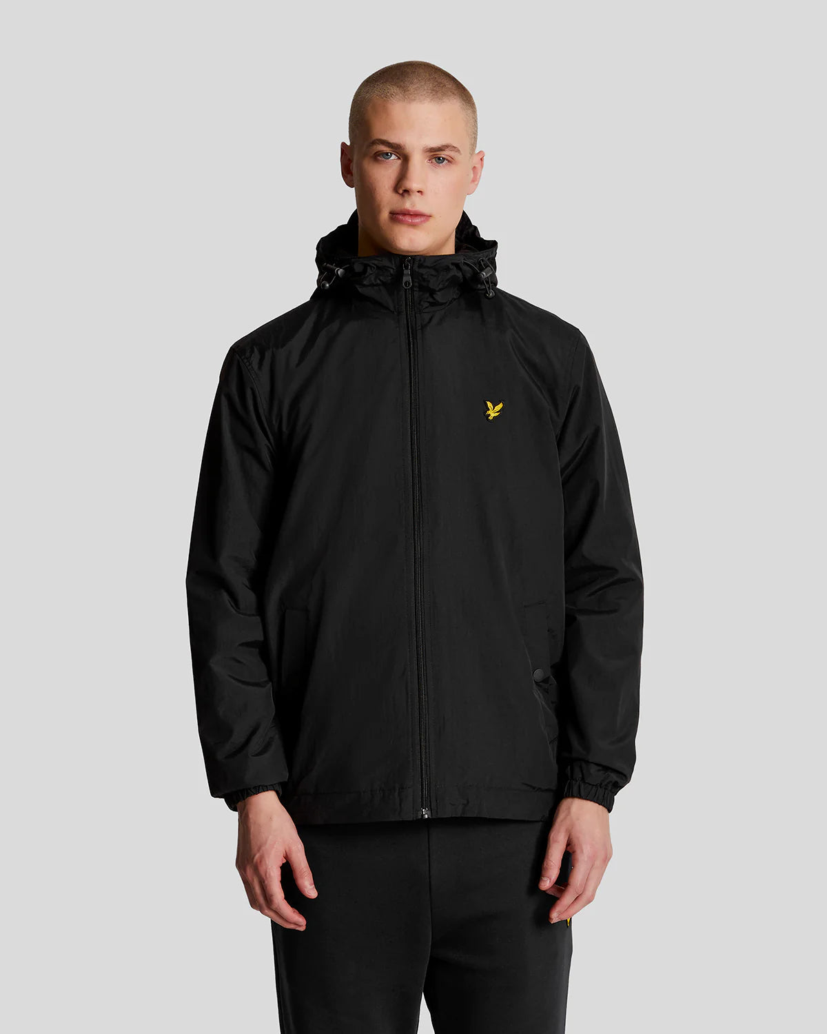 Zip Through Hooded Jacket Lyle & Scott - Black