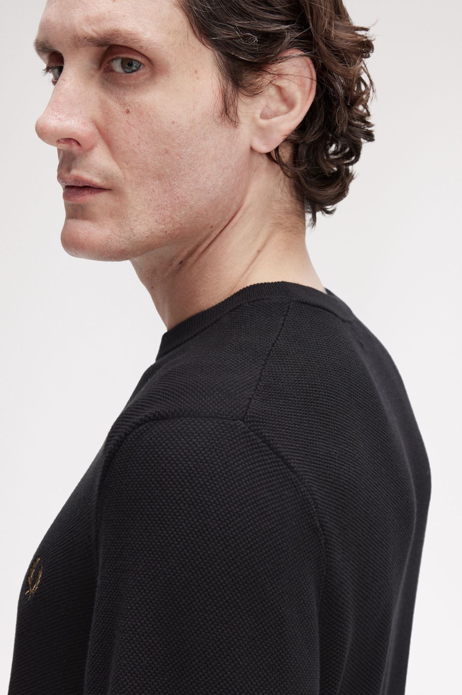 Pique Stitch Jumper Fred Perry AW25 - Black